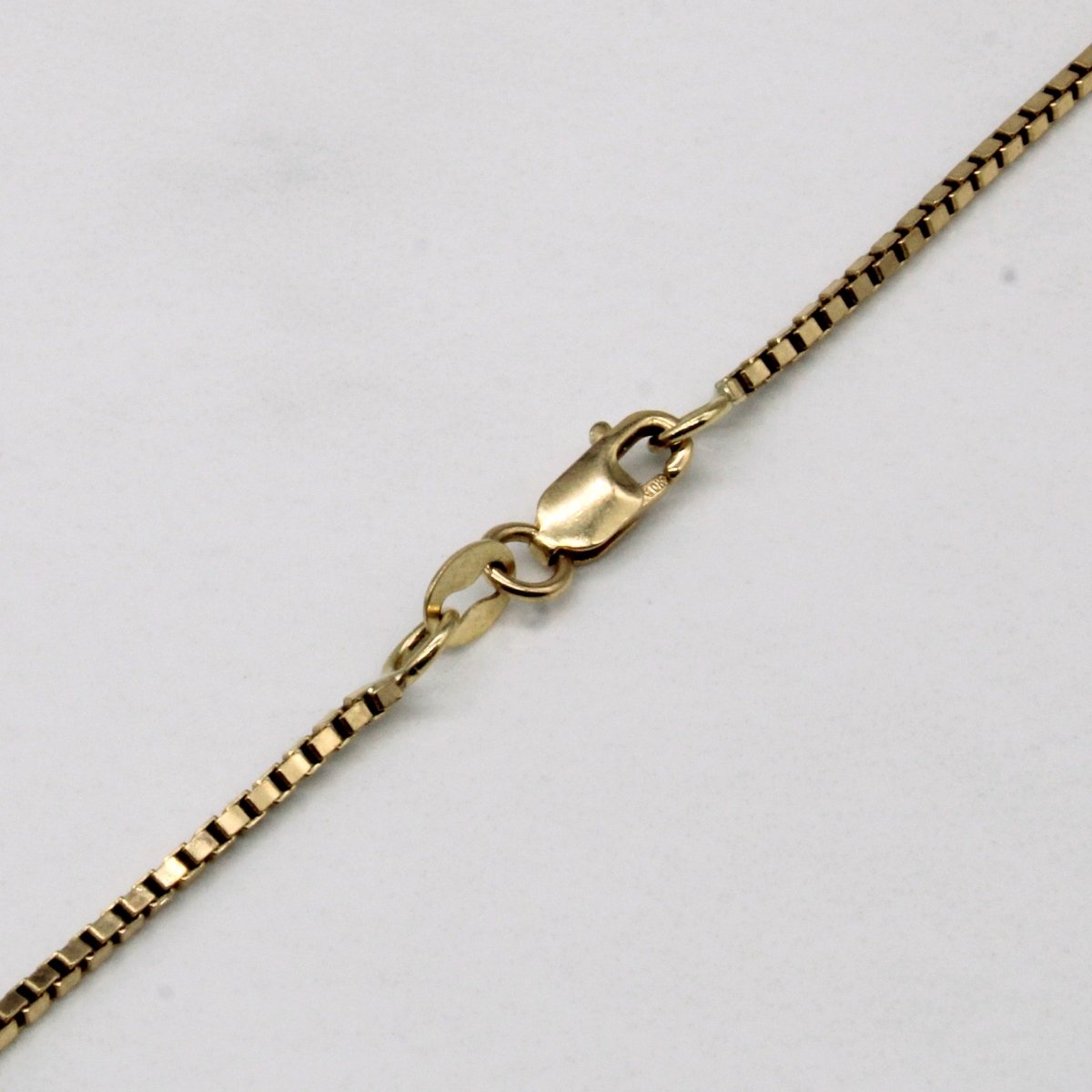 10k Yellow Gold Box Link Chain | 22" | - 100 Ways