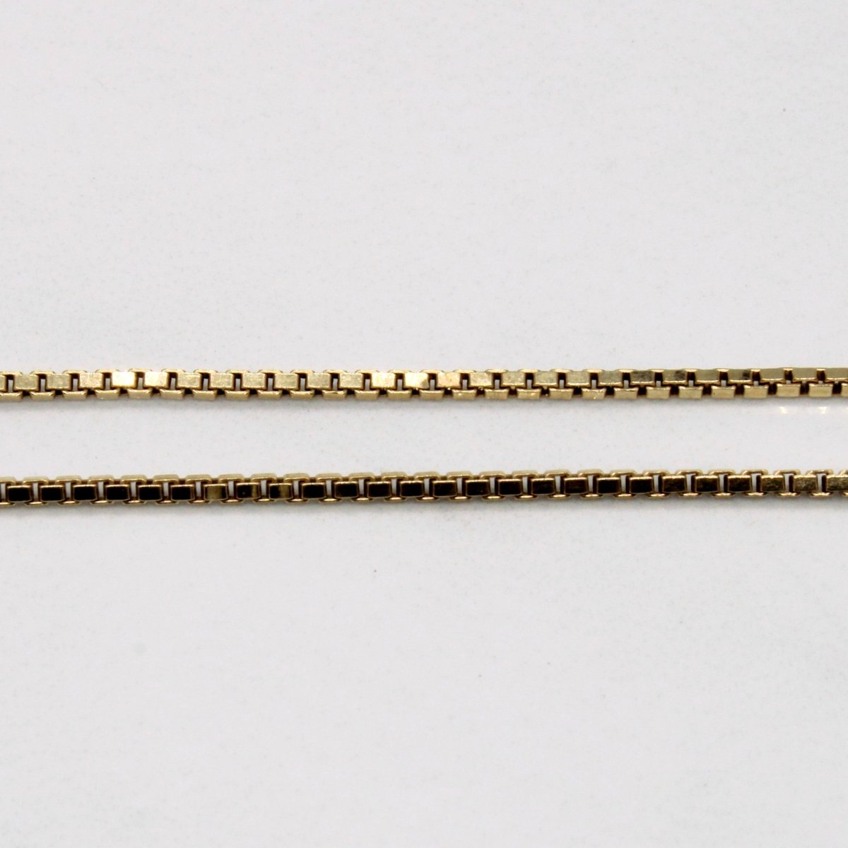 10k Yellow Gold Box Link Chain | 23" | - 100 Ways