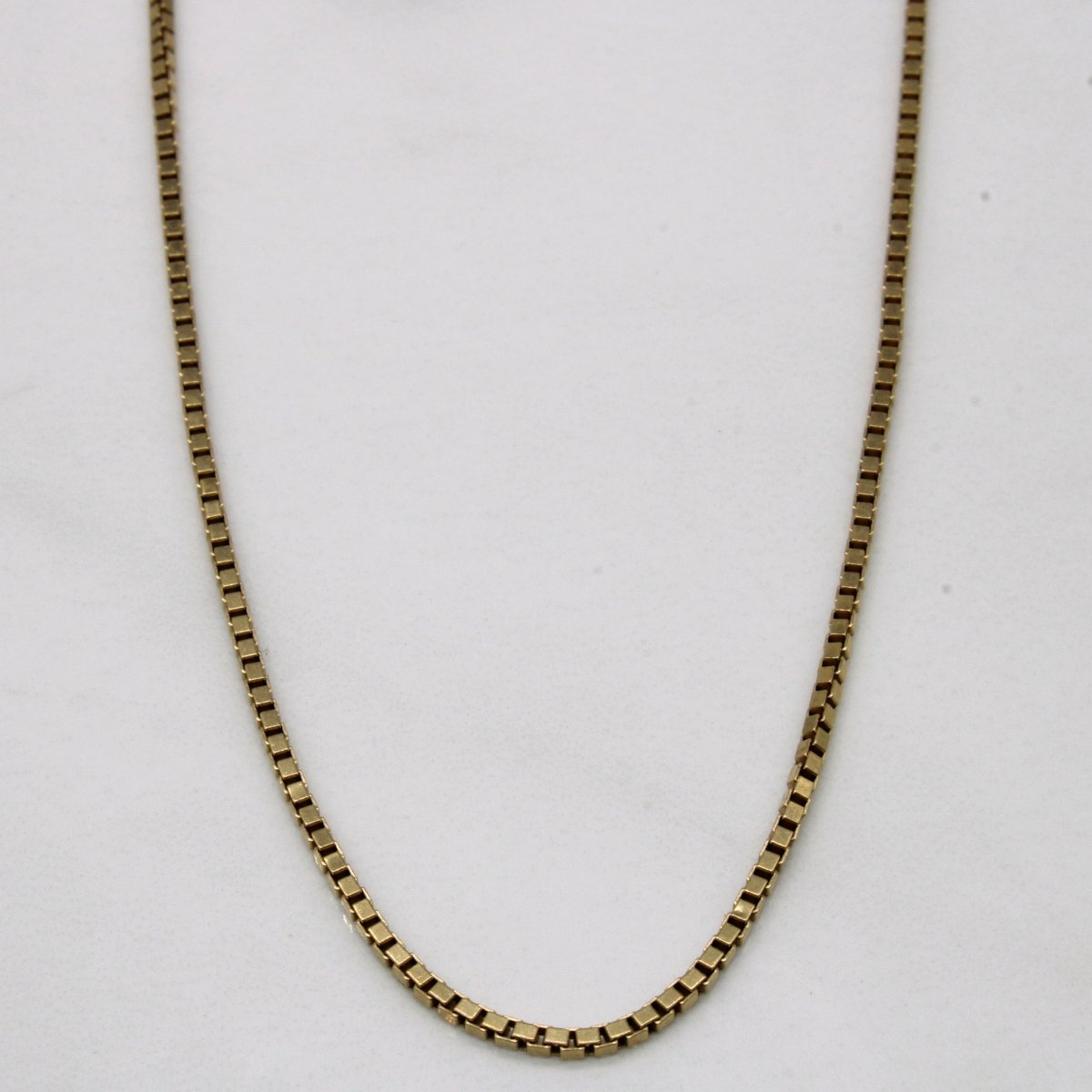 10k Yellow Gold Box Link Chain | 24" | - 100 Ways