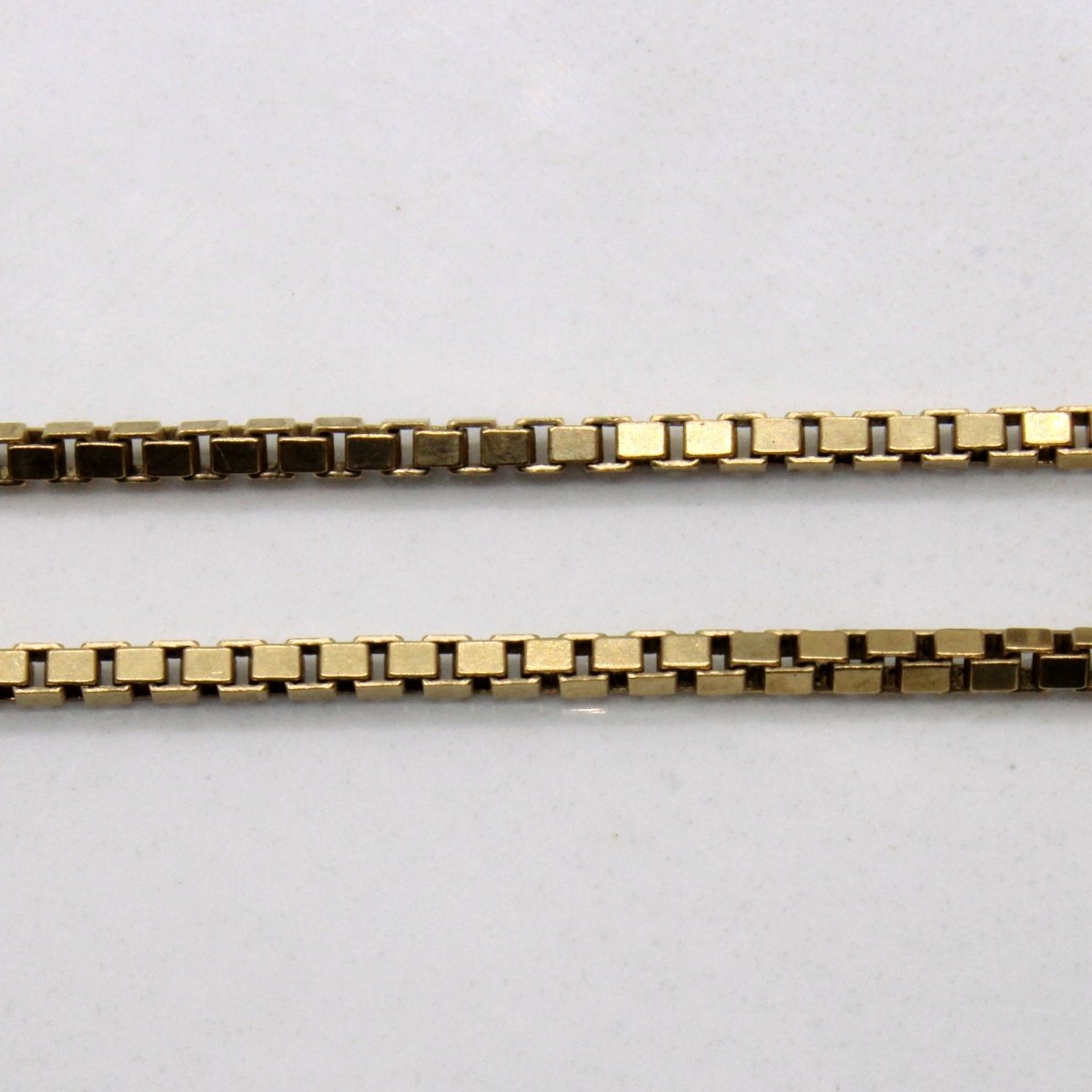 10k Yellow Gold Box Link Chain | 24" | - 100 Ways