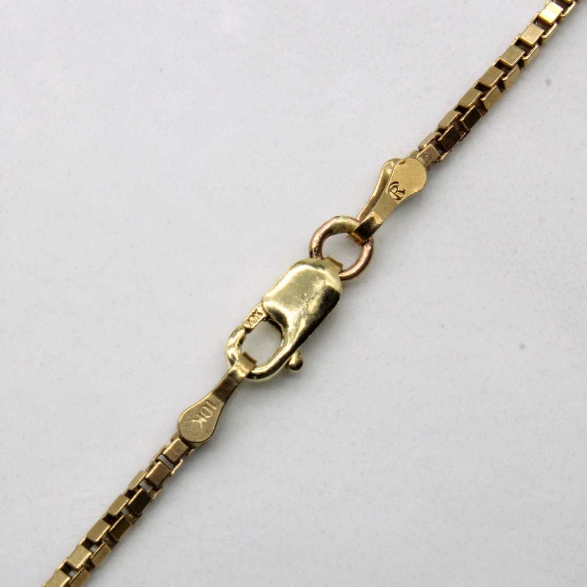 10k Yellow Gold Box Link Chain | 24" | - 100 Ways