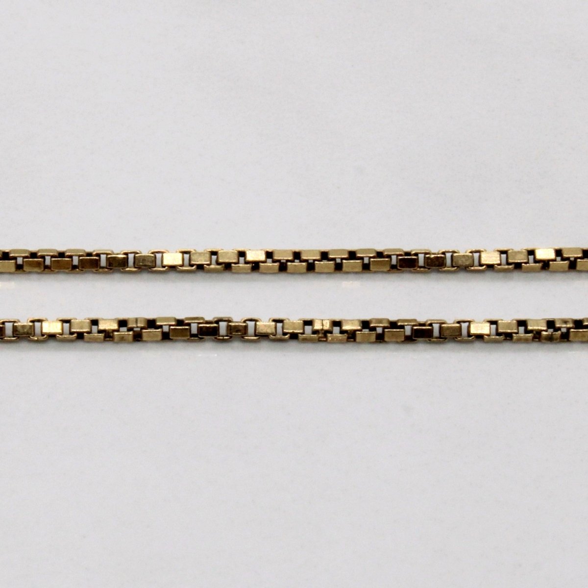 10k Yellow Gold Box Link Chain | 24" | - 100 Ways