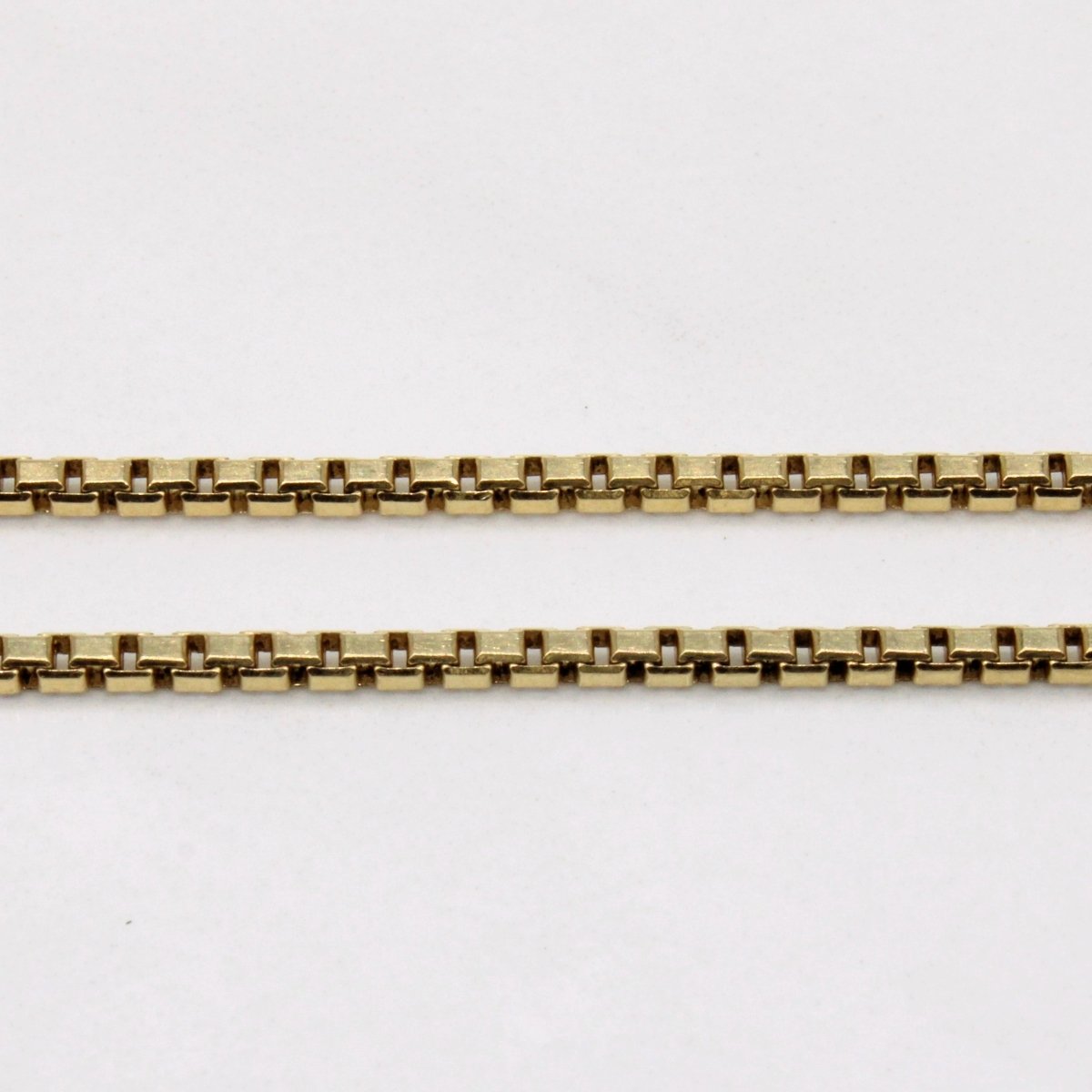 10k Yellow Gold Box Link Chain | 24" | - 100 Ways