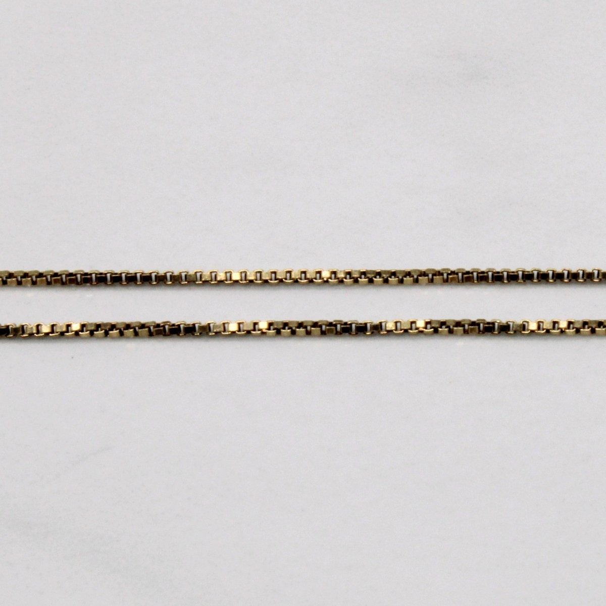 10k Yellow Gold Box Link Chain | 25" | - 100 Ways