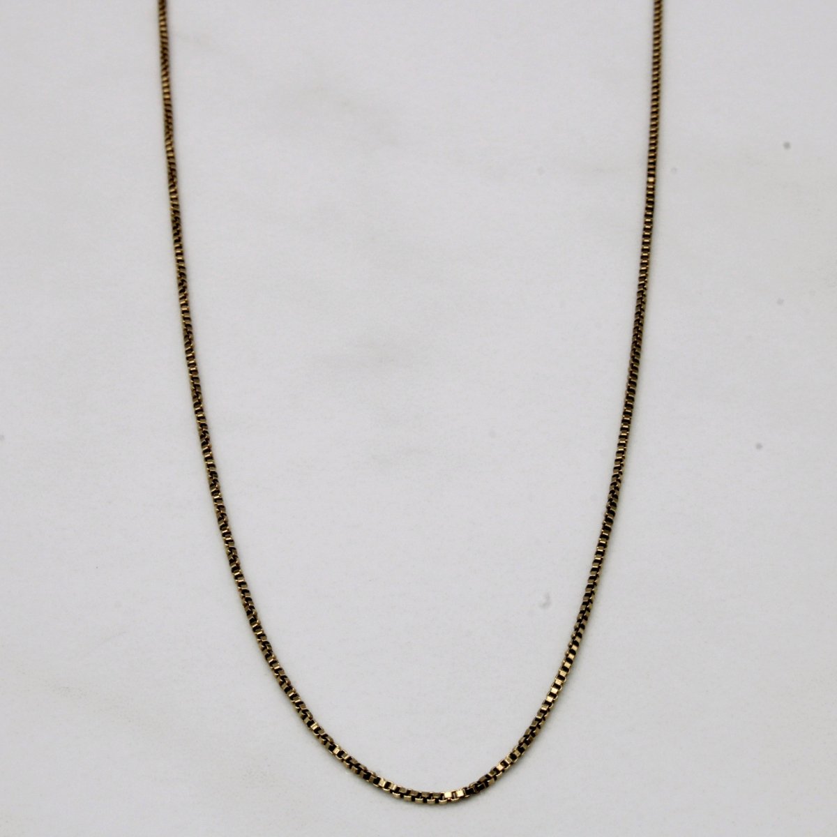 10k Yellow Gold Box Link Chain | 25" | - 100 Ways