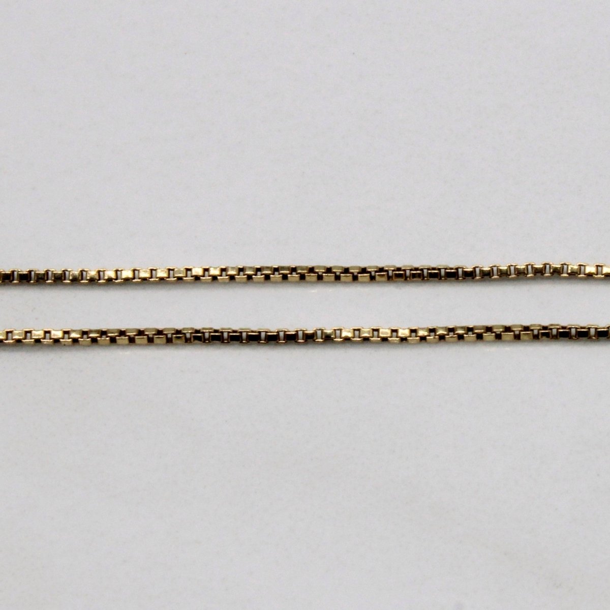 10k Yellow Gold Box Link Chain | 25" | - 100 Ways