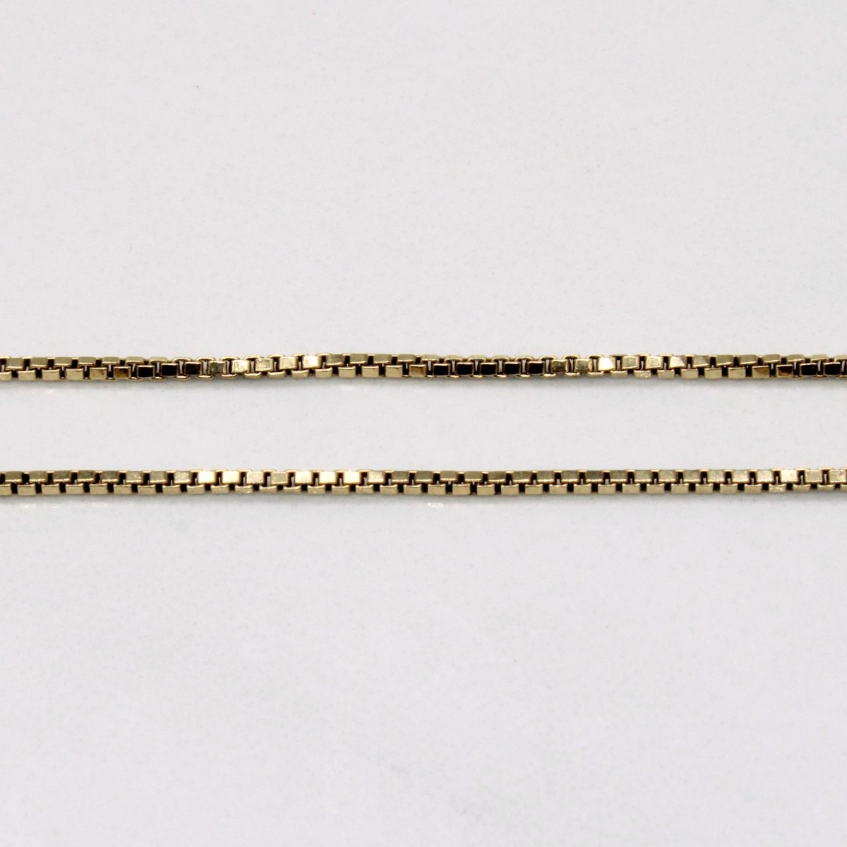 10k Yellow Gold Box Link Choker | 14" | - 100 Ways