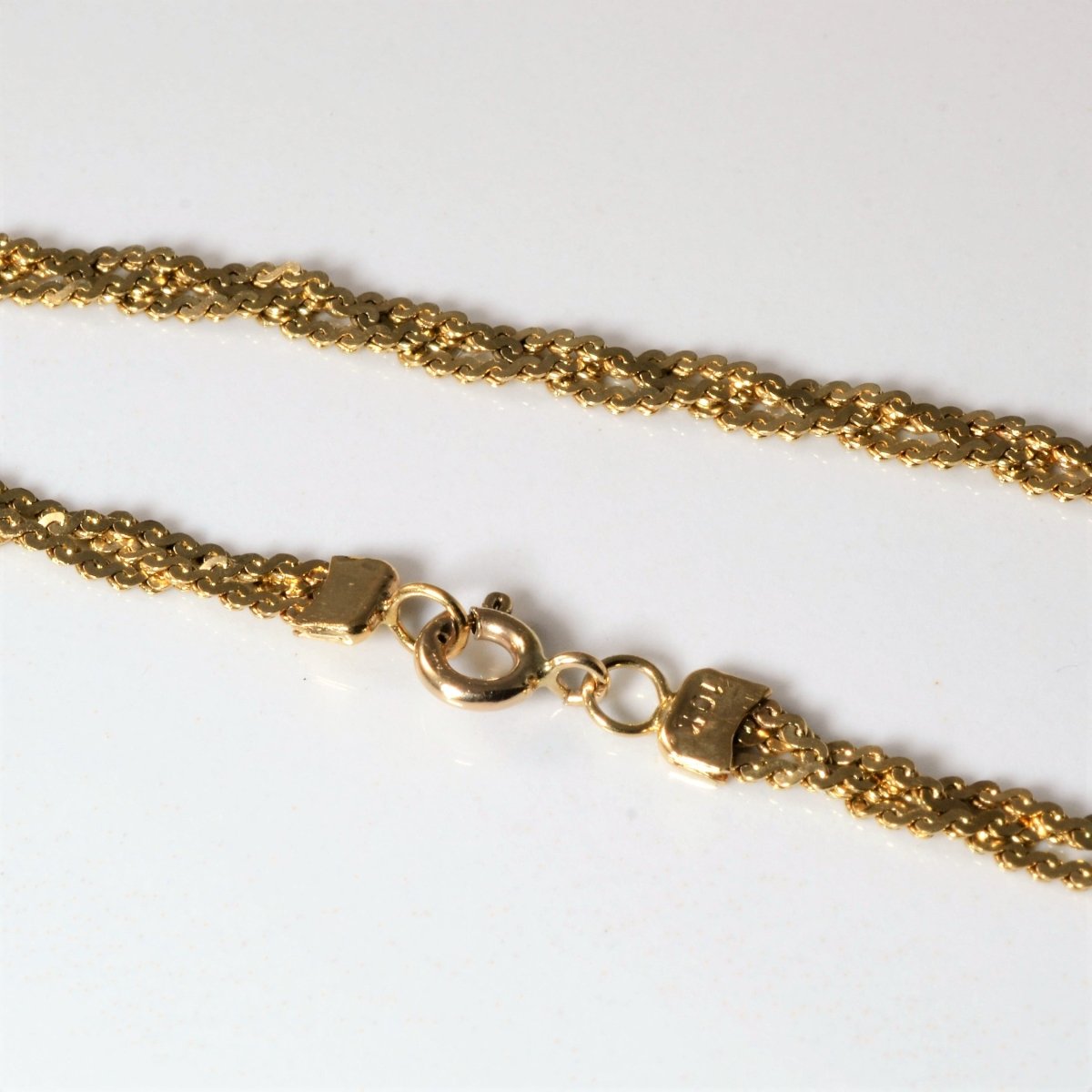 10k Yellow Gold Braided Chain | 15"| - 100 Ways