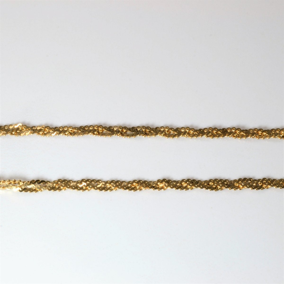 10k Yellow Gold Braided Chain | 15"| - 100 Ways