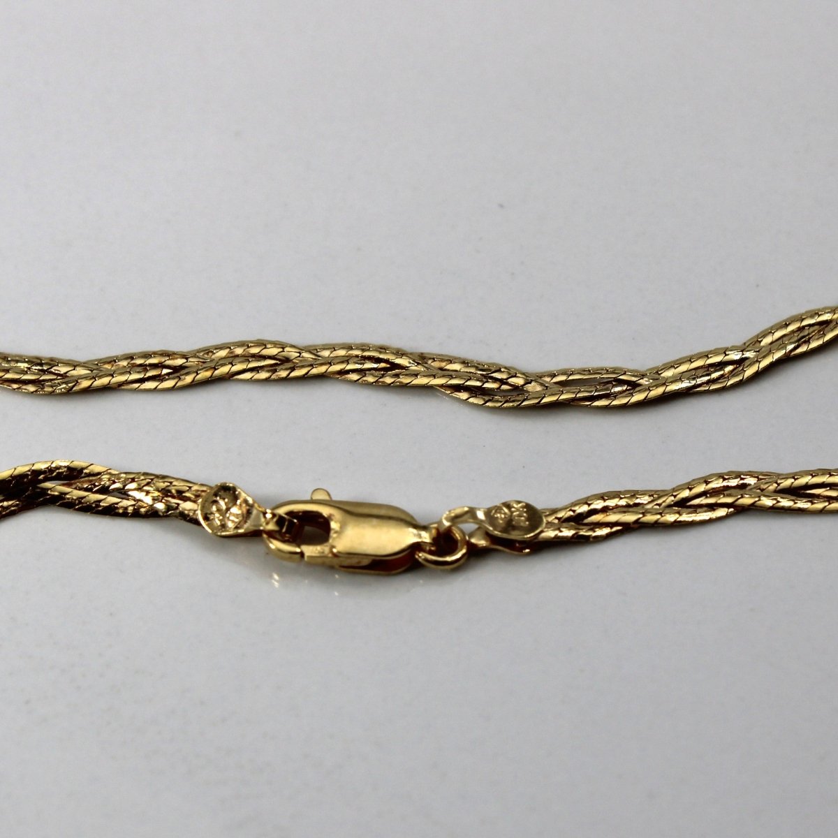 10k Yellow Gold Braided Chain | 19"| - 100 Ways