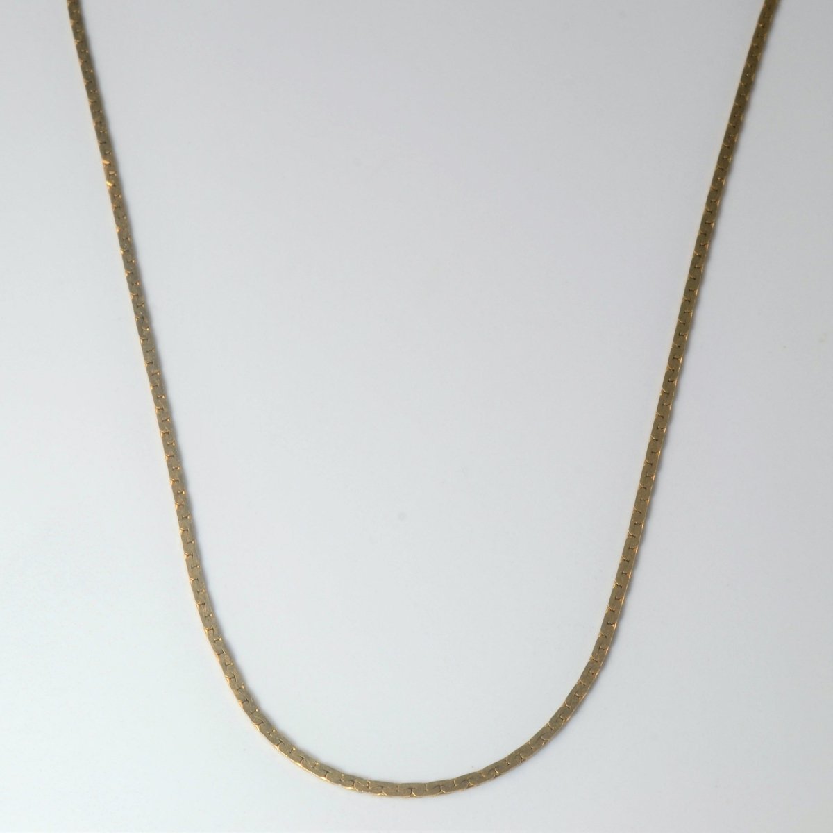 10k Yellow Gold C Link Chain | 16" | - 100 Ways