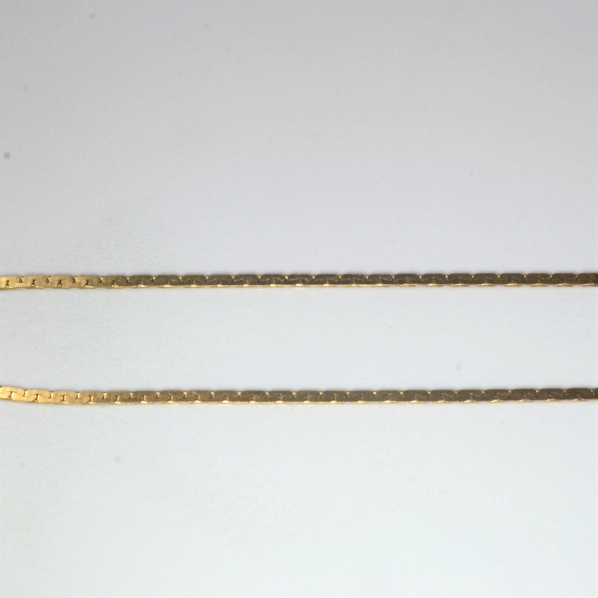 10k Yellow Gold C Link Chain | 16" | - 100 Ways