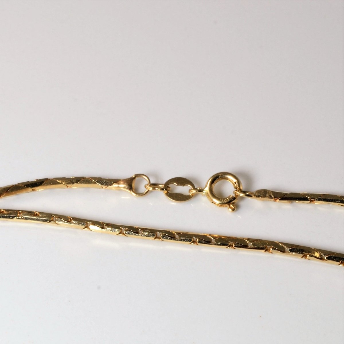 10k Yellow Gold C link Chain | 22" | - 100 Ways