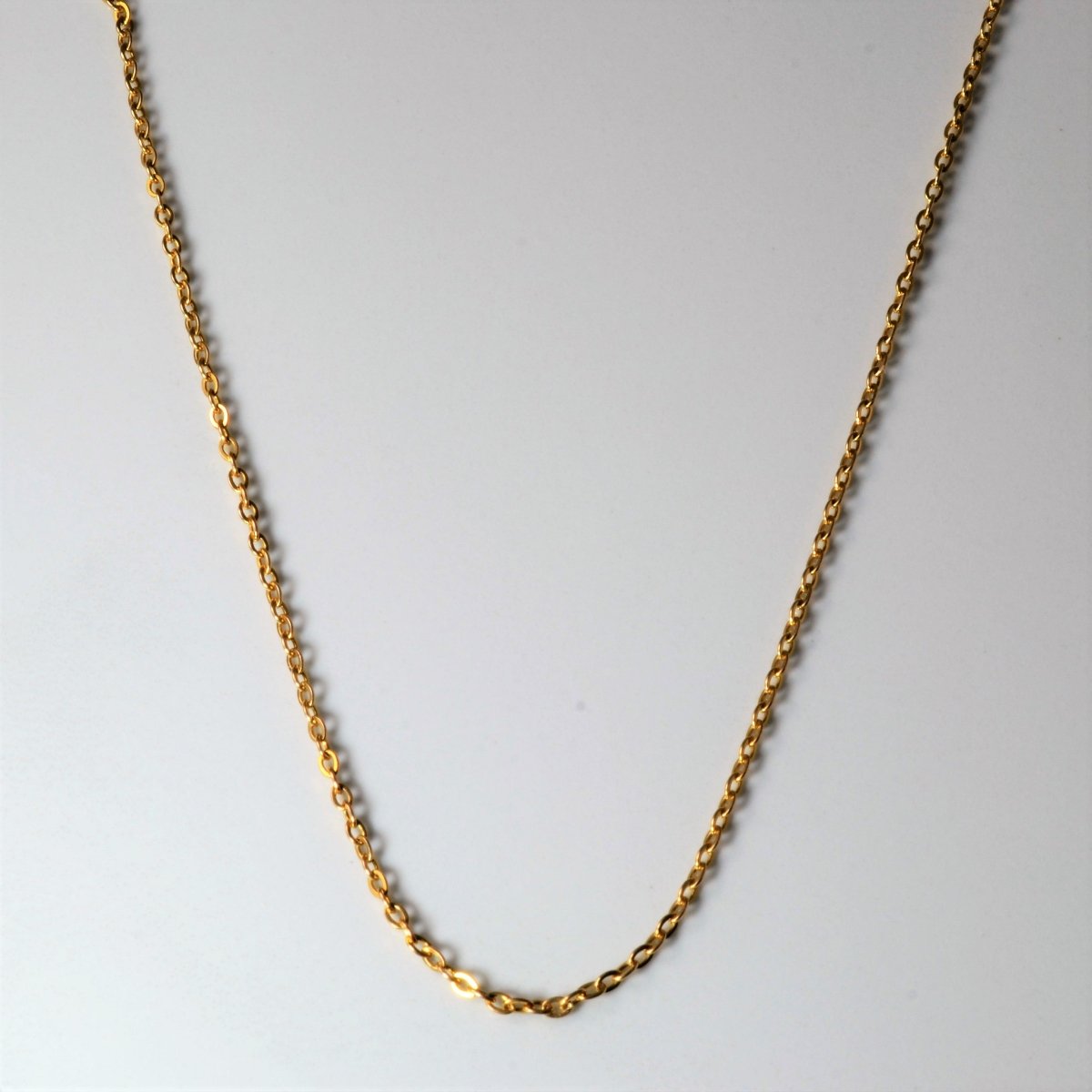 10k Yellow Gold Cable Chain | 15" | - 100 Ways