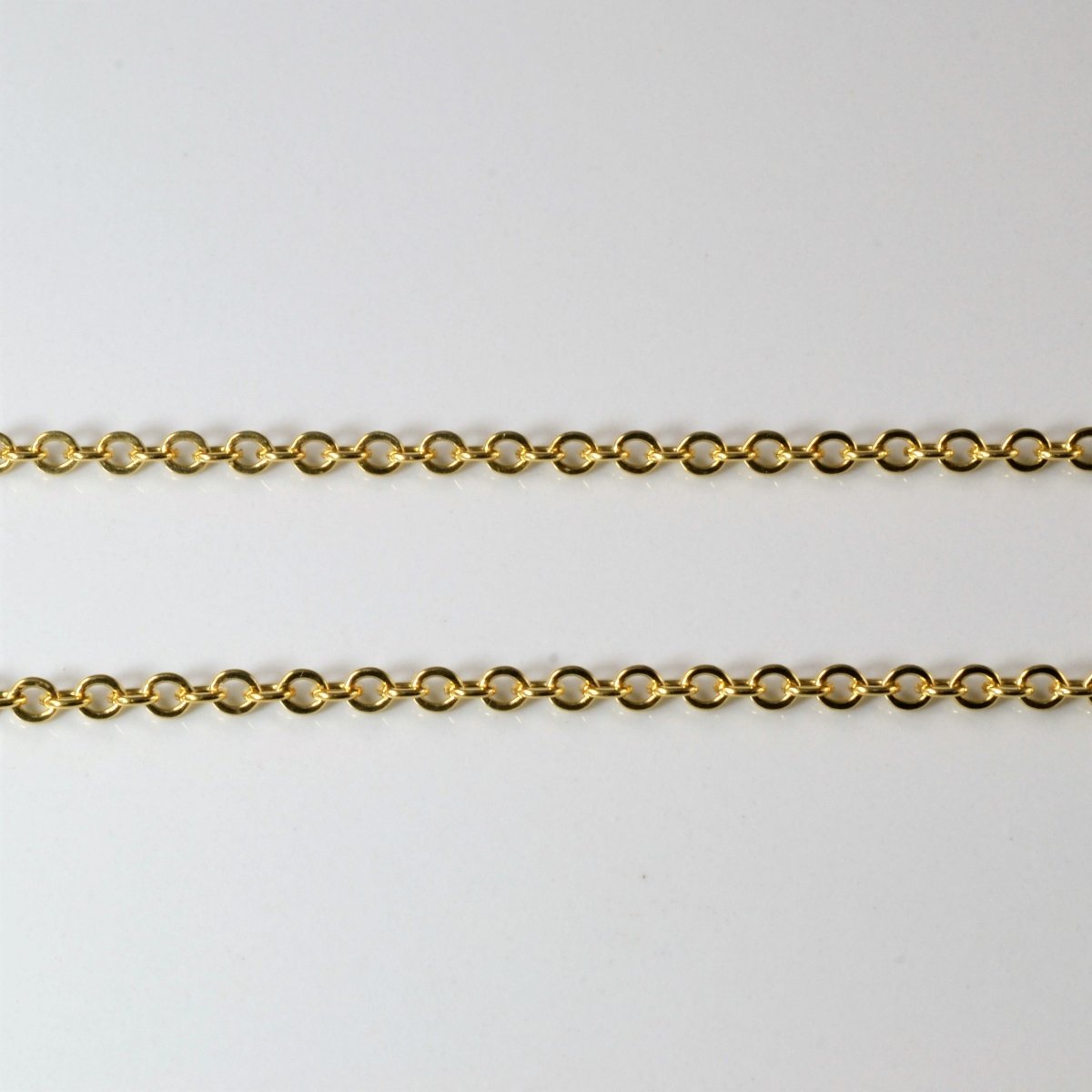 10k Yellow Gold Cable Chain | 18" | - 100 Ways