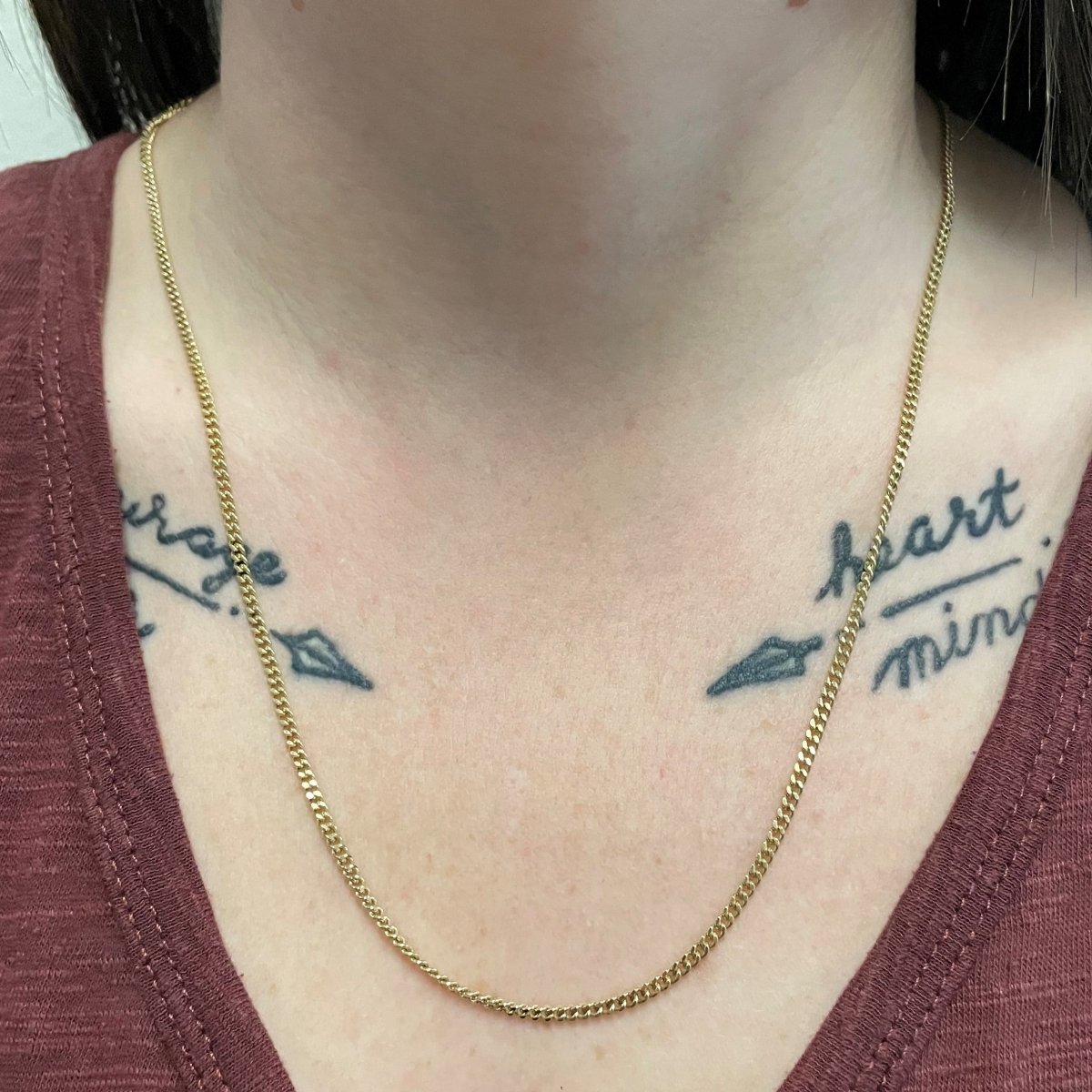 10k Yellow Gold Cable Chain | 22" | - 100 Ways