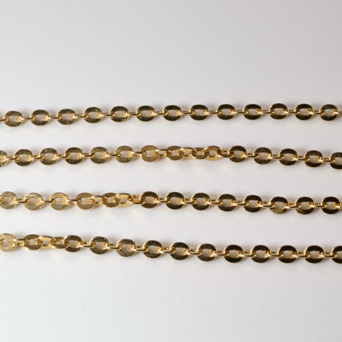 10k Yellow Gold Cable Chain | 28" | - 100 Ways
