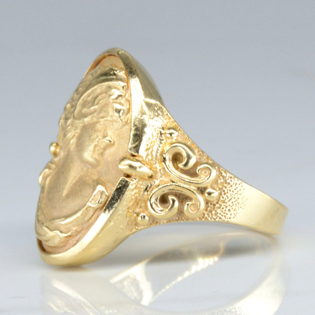 10k Yellow Gold Cameo Ring | SZ 6.25 | - 100 Ways