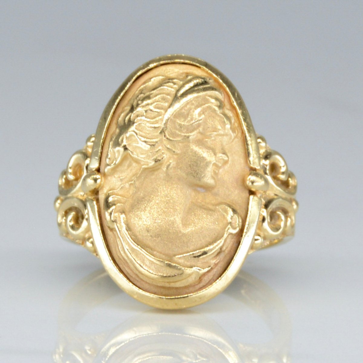 10k Yellow Gold Cameo Ring | SZ 6.25 | - 100 Ways