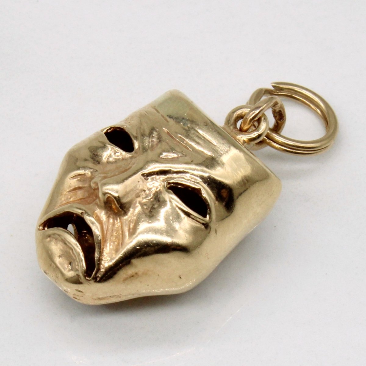 10k Yellow Gold Comedy & Tragedy Mask Charm - 100 Ways