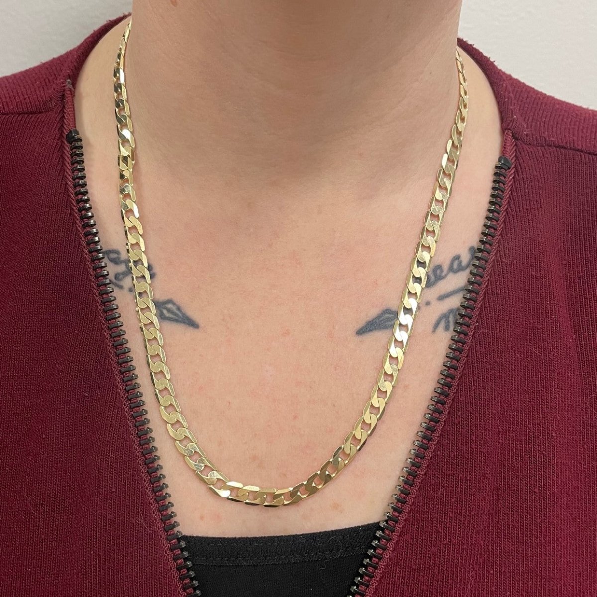 10k Yellow Gold Cuban Chain | 22" | - 100 Ways