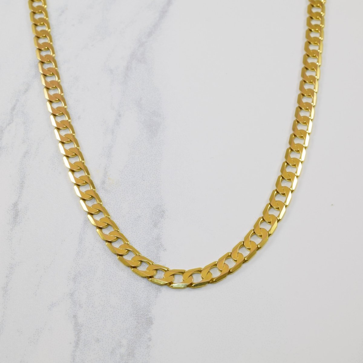10k Yellow Gold Cuban Chain | 23" | - 100 Ways