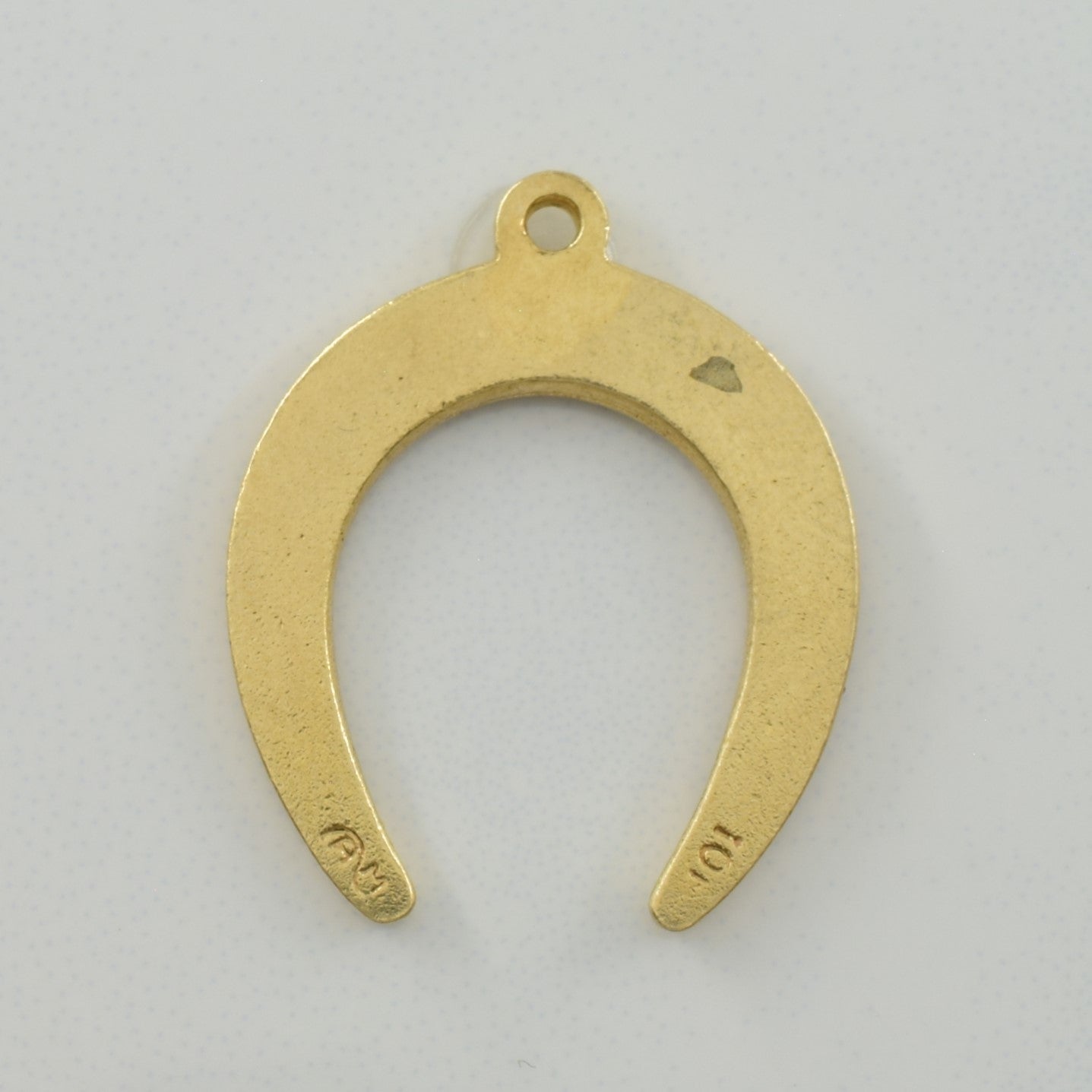 10k Yellow Gold 'Happy Birthday' Horseshoe Charm | - 100 Ways