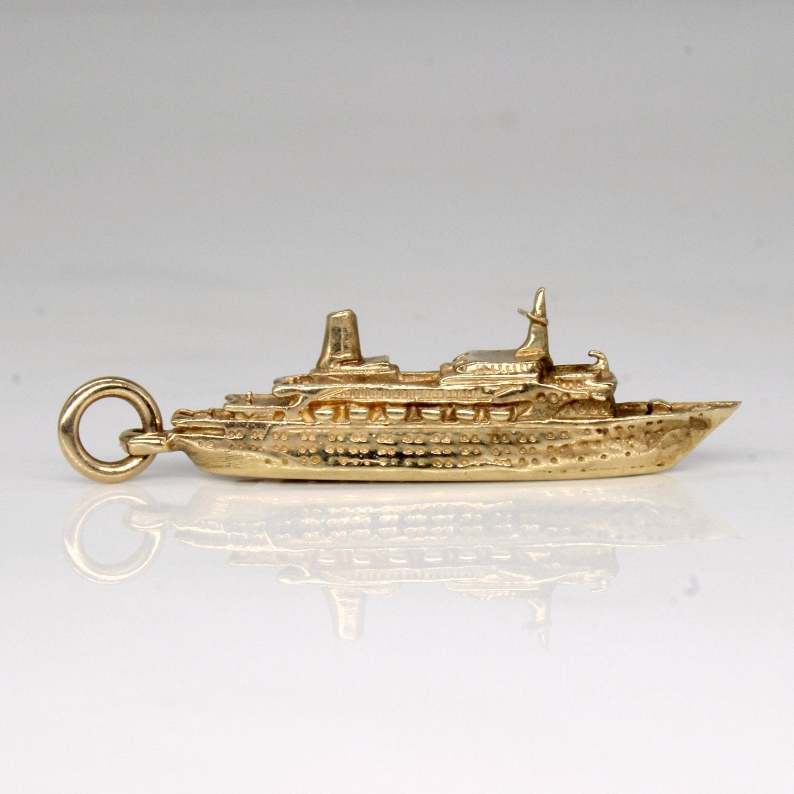10k Yellow Gold 'Sun Princess' Boat Pendant - 100 Ways