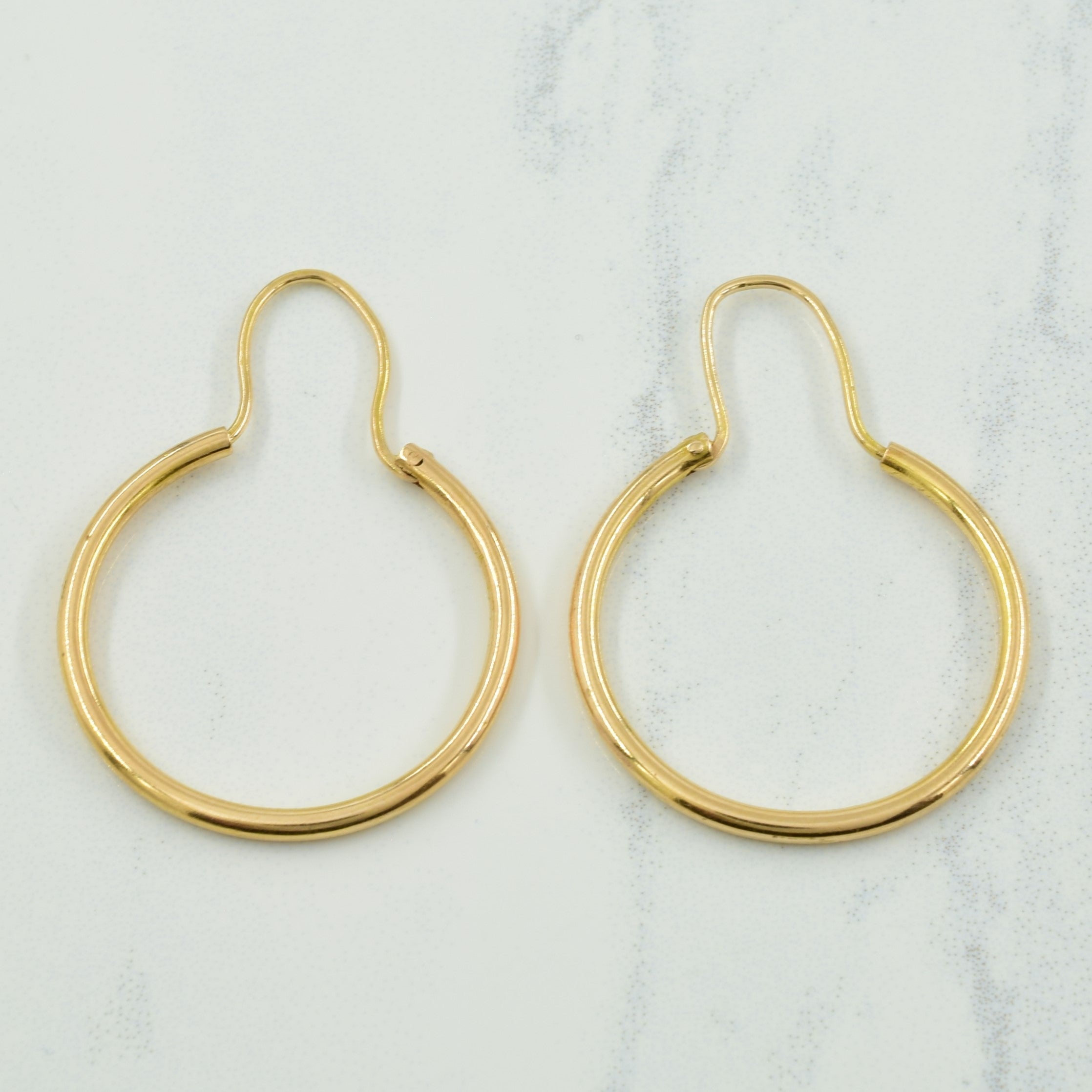 14k Yellow Gold Hoop Earrings |