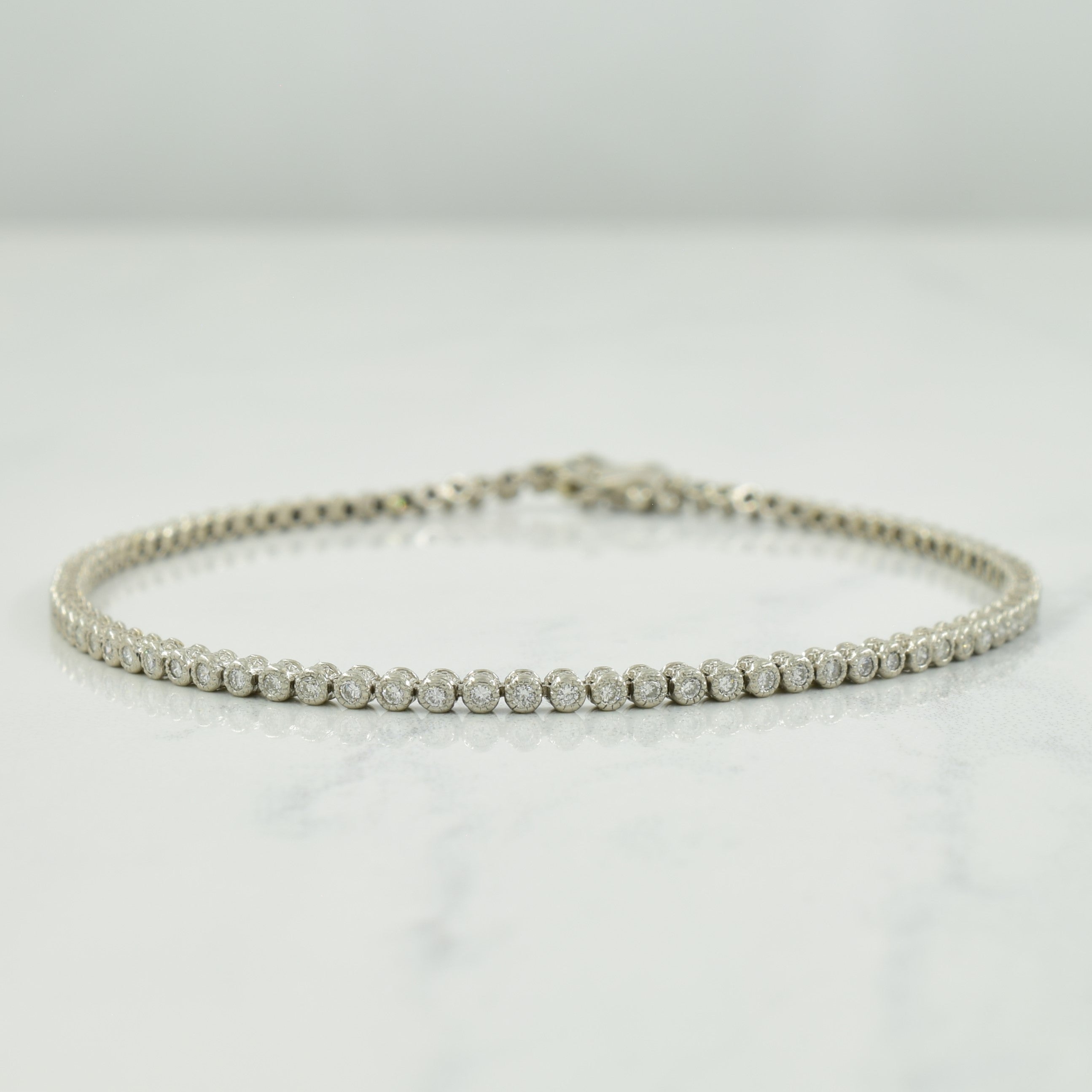 Platinum Diamond Bracelet | 1.00ctw | 7.25" |