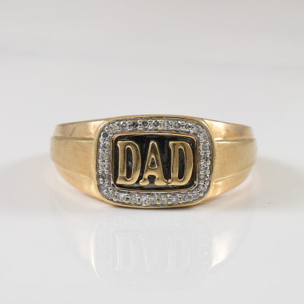 'DAD' Diamond Ring | 0.15ctw | SZ 11.75 |