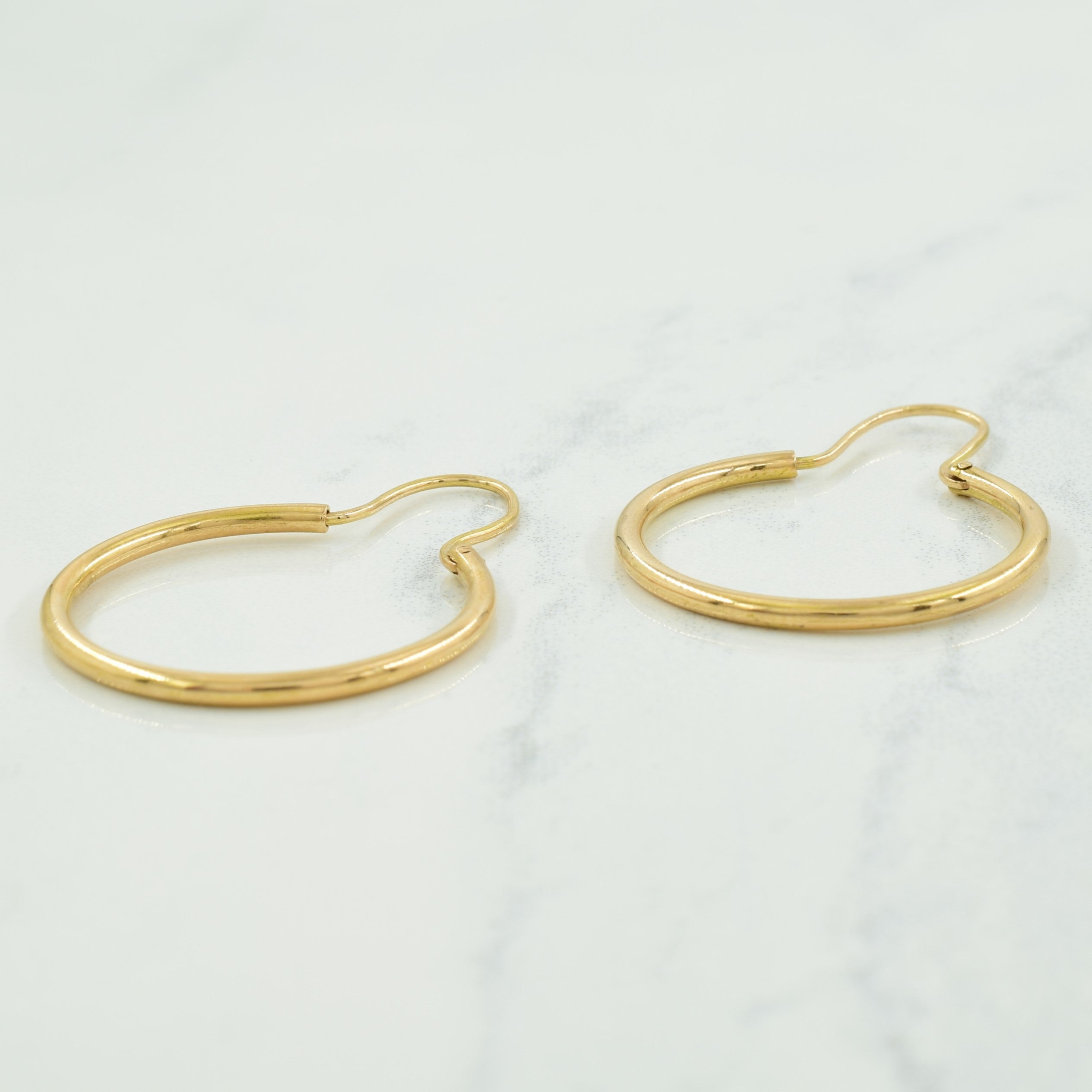 14k Yellow Gold Hoop Earrings |