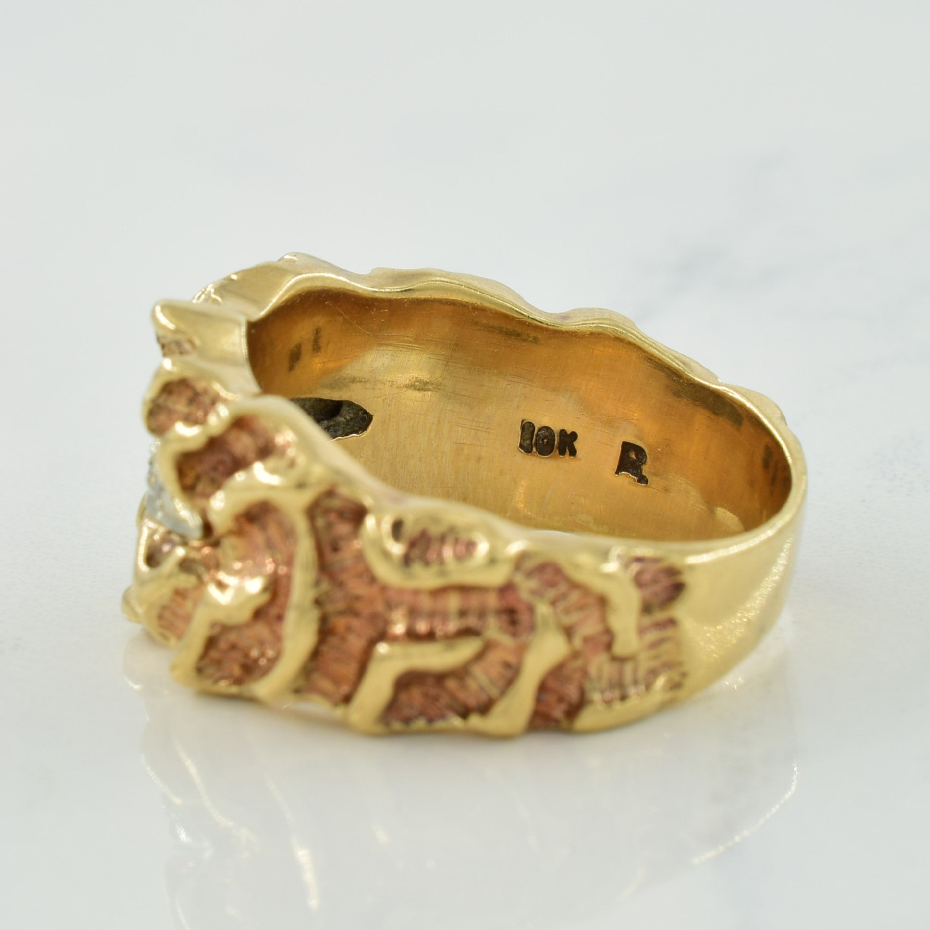 Textured Diamond Ring | 0.05ctw | SZ 8.25 |