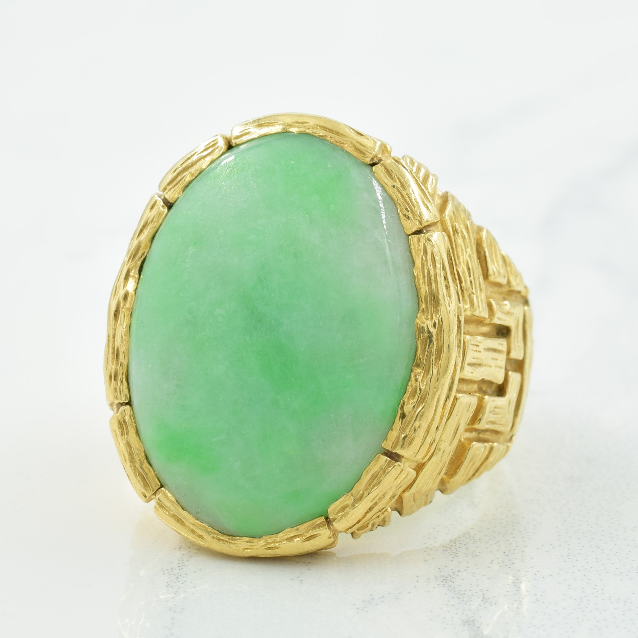 Jadeite Cocktail Ring | 19.00ct | SZ 10 |
