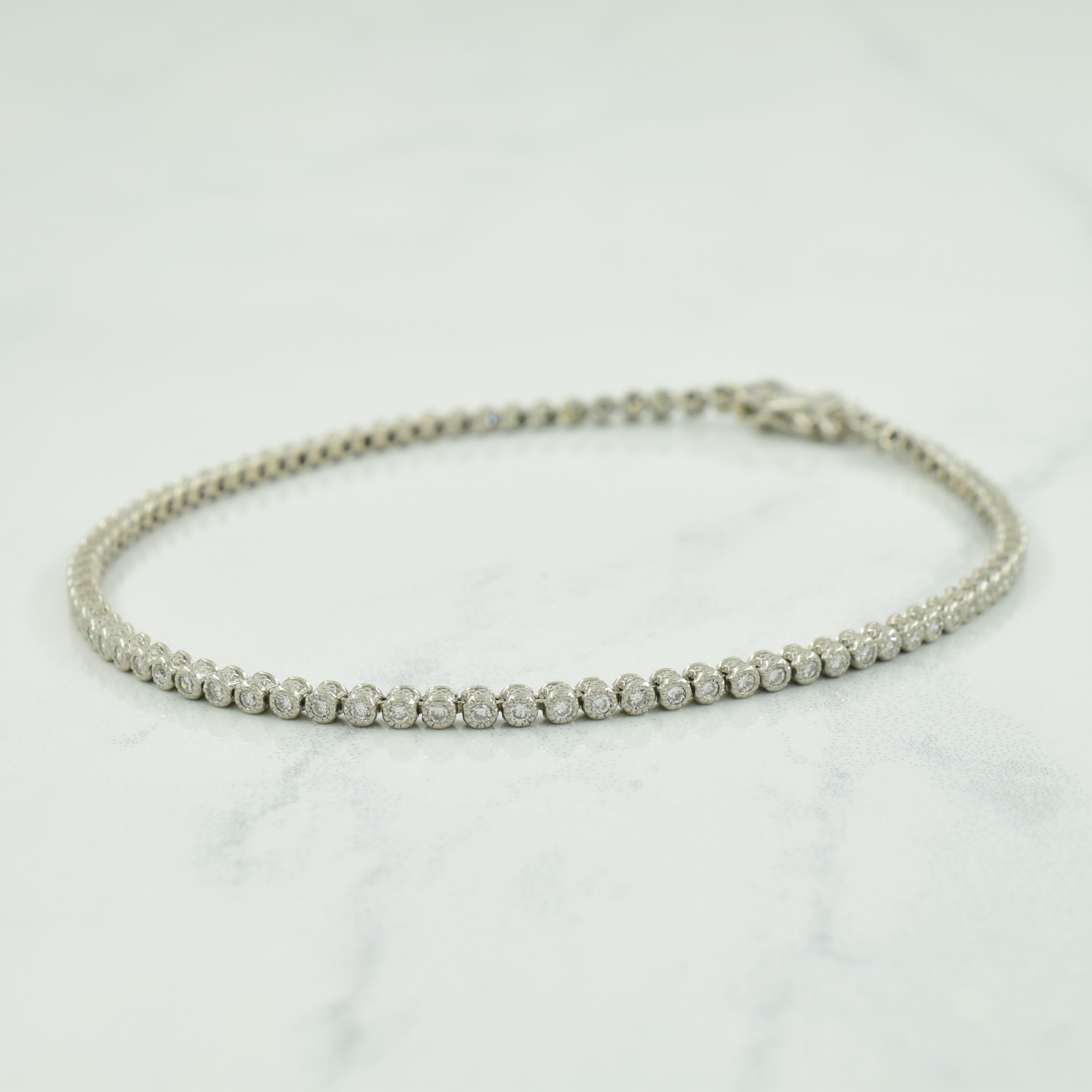 Platinum Diamond Bracelet | 1.00ctw | 7.25" |
