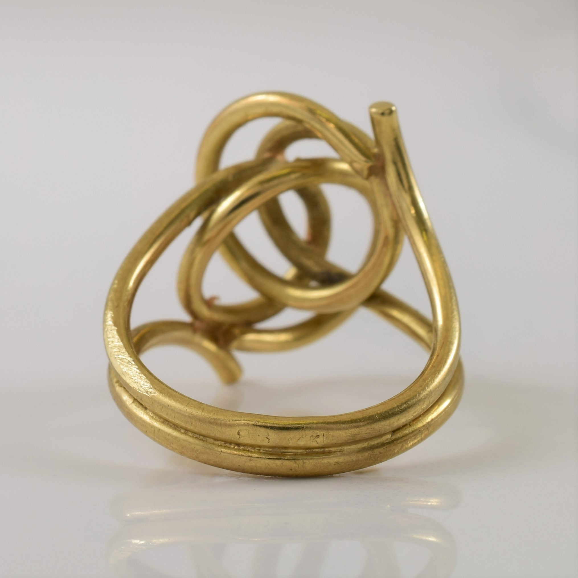 14k Yellow Gold Twisted Knot Ring | SZ 6 |