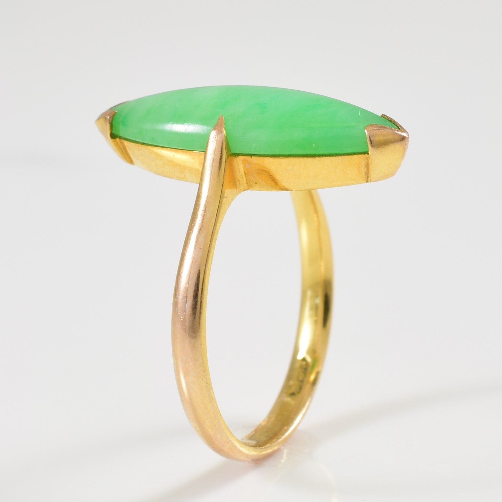 Marquise Cut Jadeite Ring | 2.00ct | SZ 4.25 |