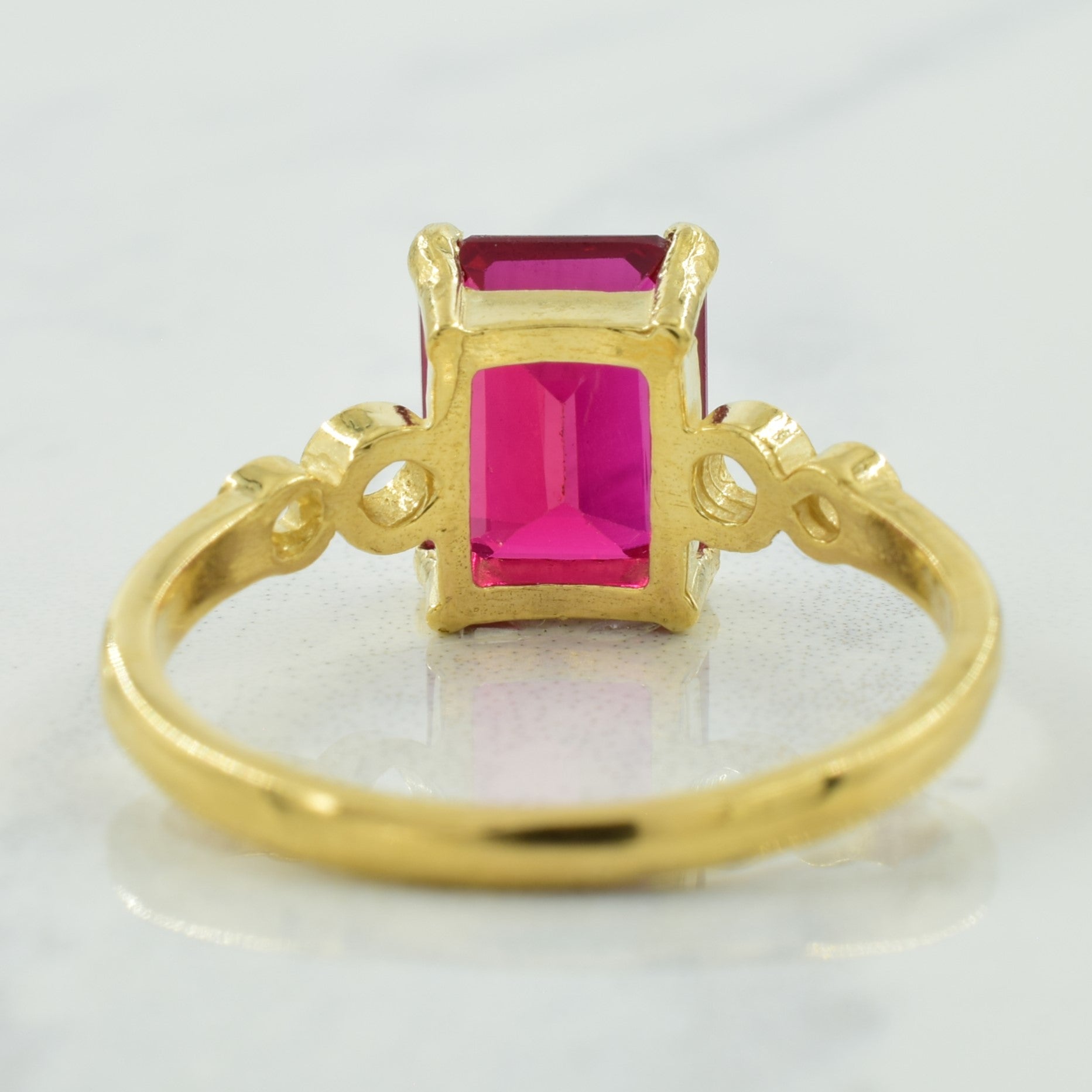 Synthetic Ruby Ring | 3.00ct | SZ 8 |