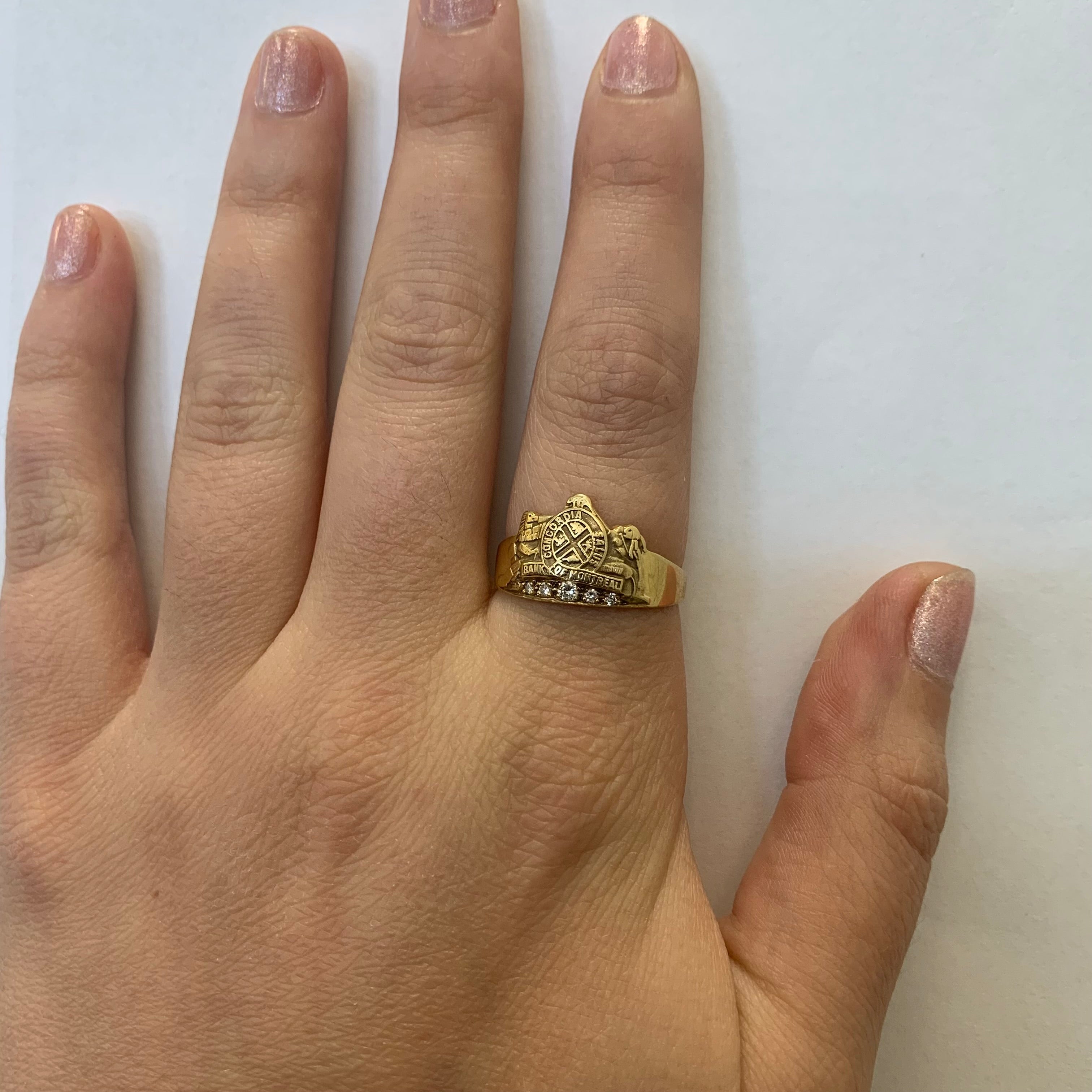 Bague en diamant de la Banque de Montréal | 0,17 ct | Taille 7,5 |