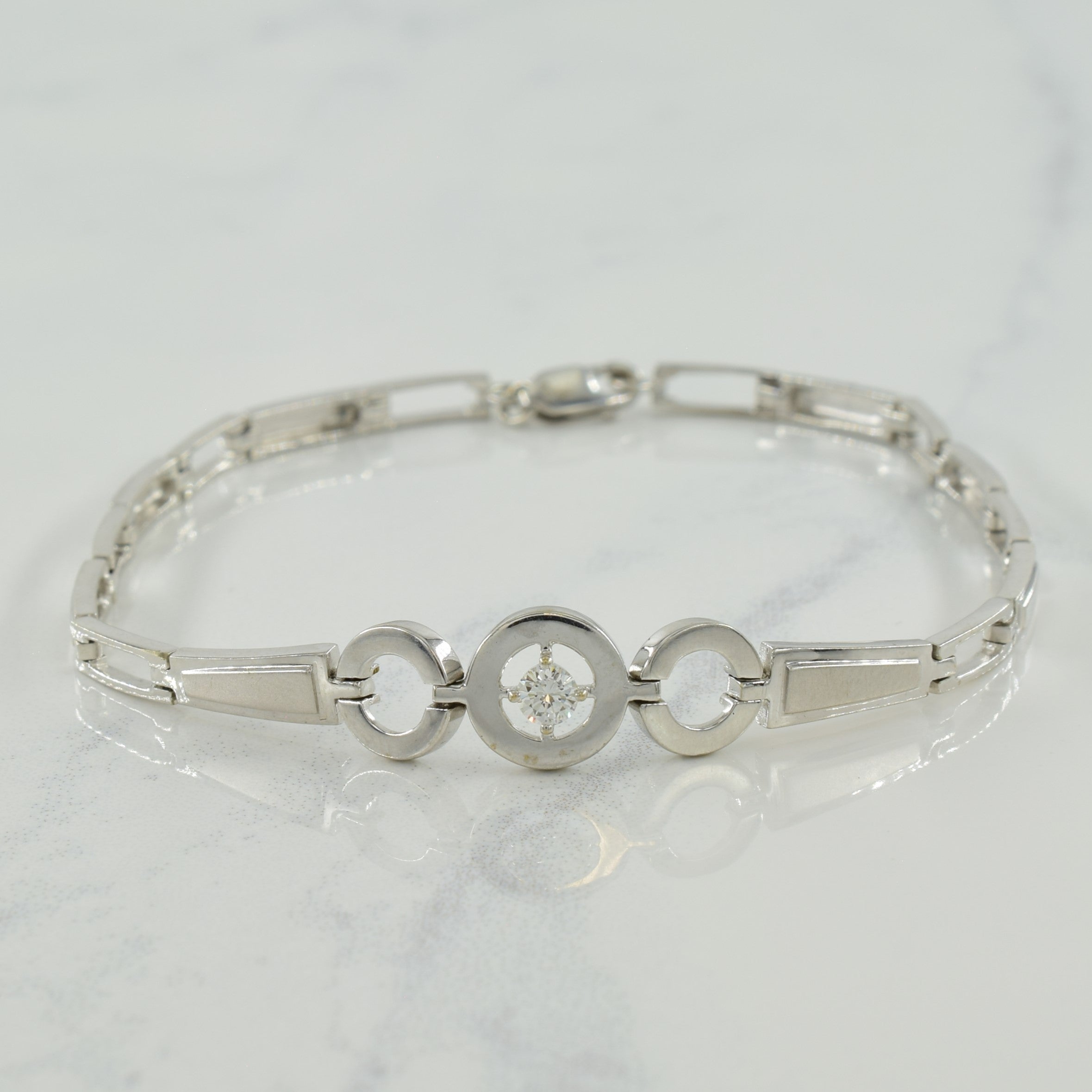 Solitaire Diamond Bracelet | 0.12ct | 7" |