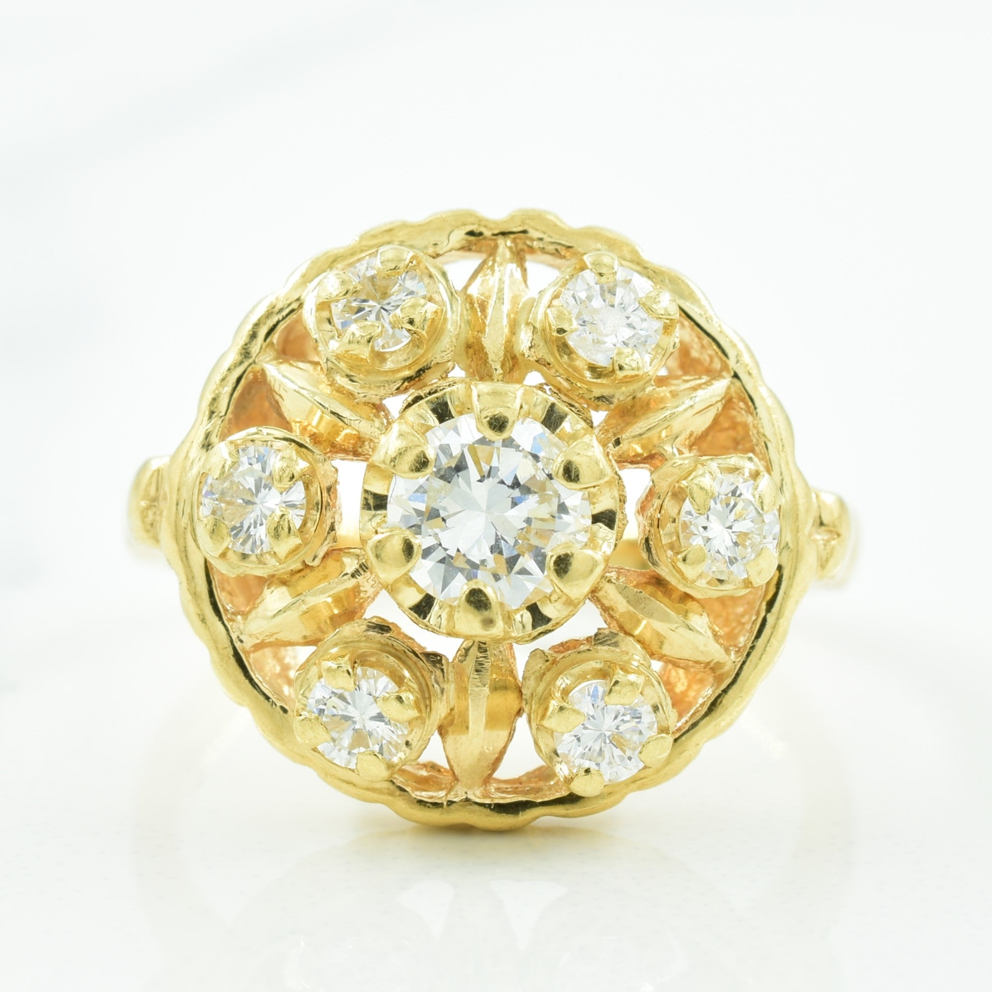 Diamond Cocktail Ring | 0.70ctw | SZ 6.75 |