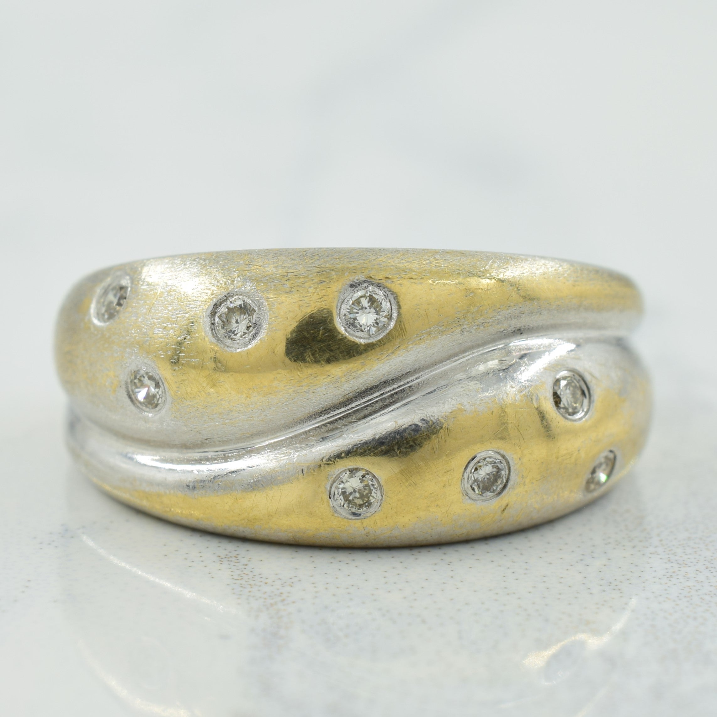 Flush Set Diamond Ring | 0.10ctw | SZ 6.75 |