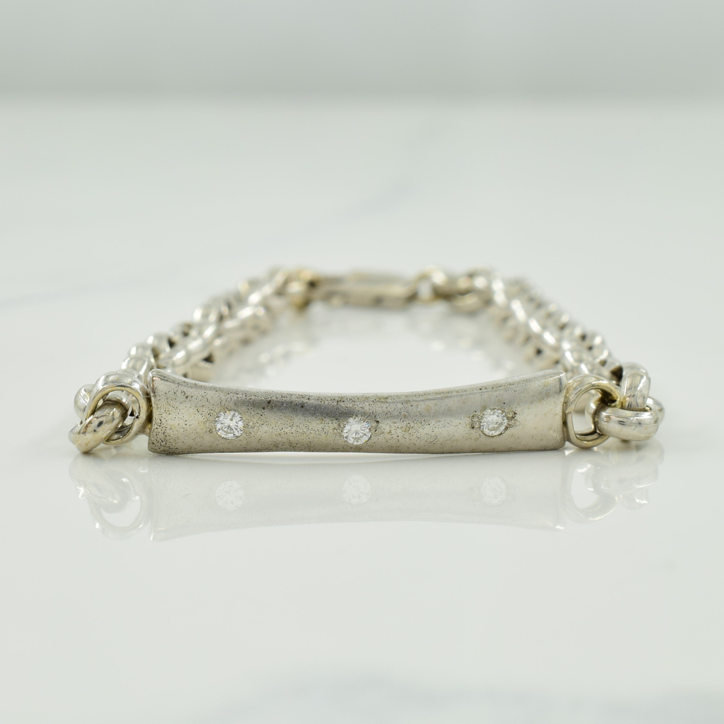 Three Stone Diamond Bracelet | 0.09ctw | 7" |