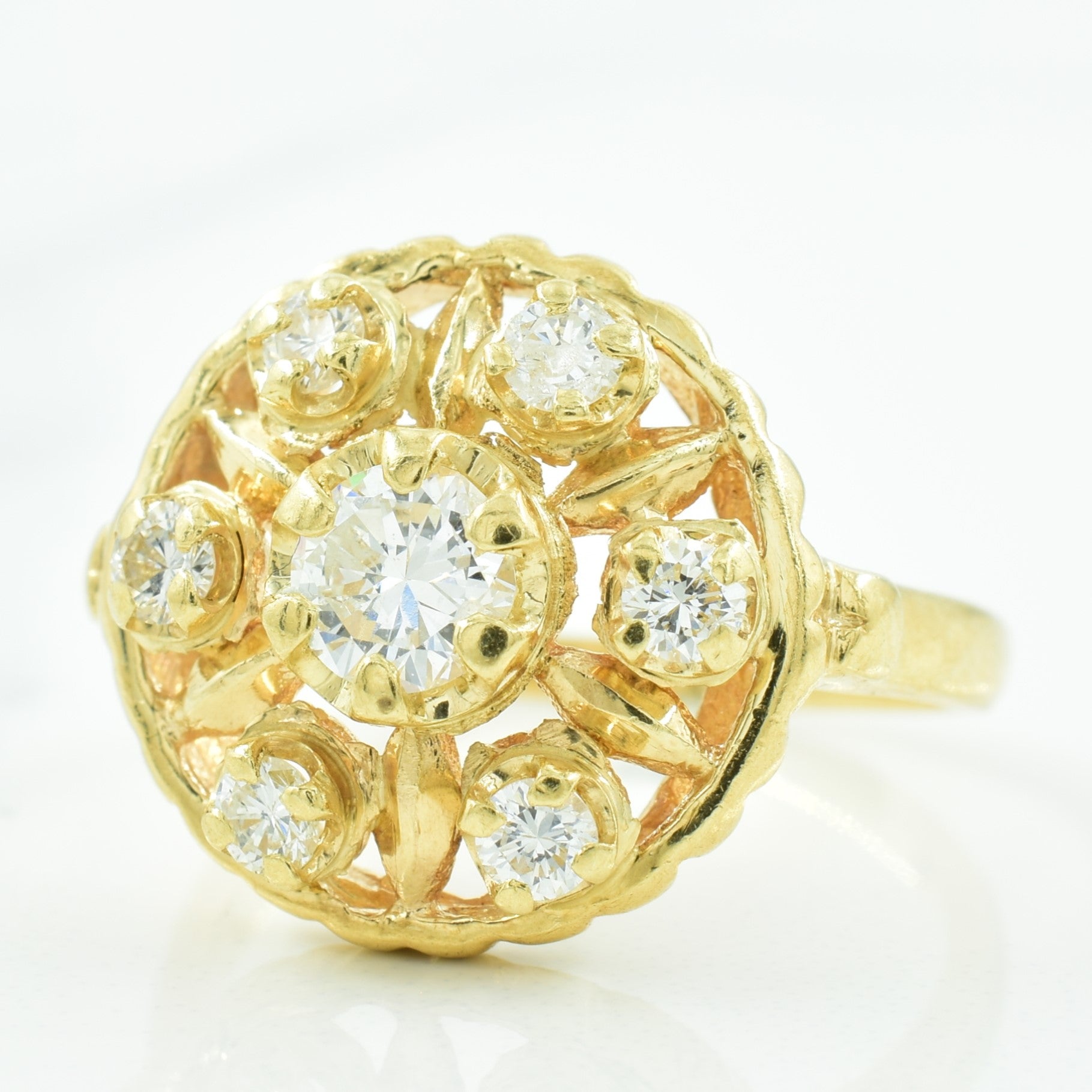 Diamond Cocktail Ring | 0.70ctw | SZ 6.75 |