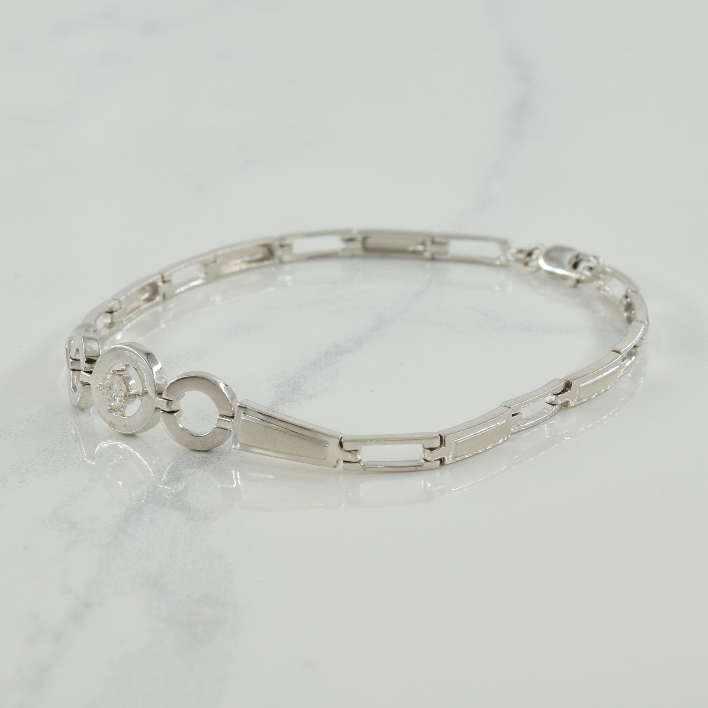 Solitaire Diamond Bracelet | 0.12ct | 7" |