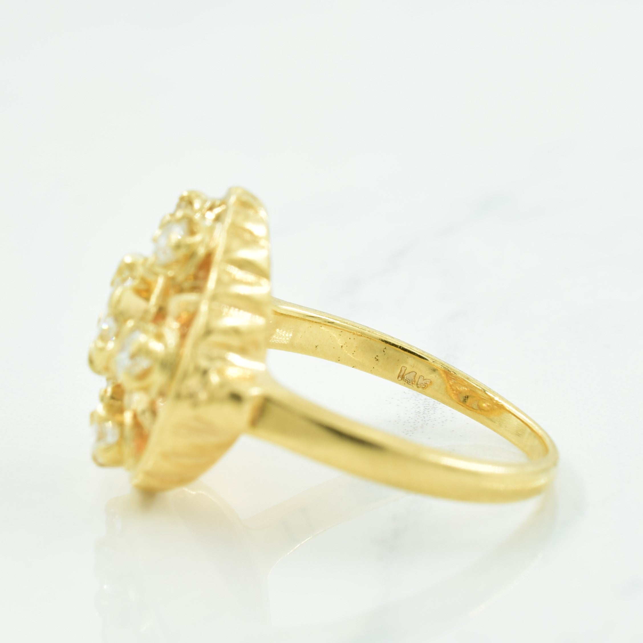 Diamond Cocktail Ring | 0.70ctw | SZ 6.75 |
