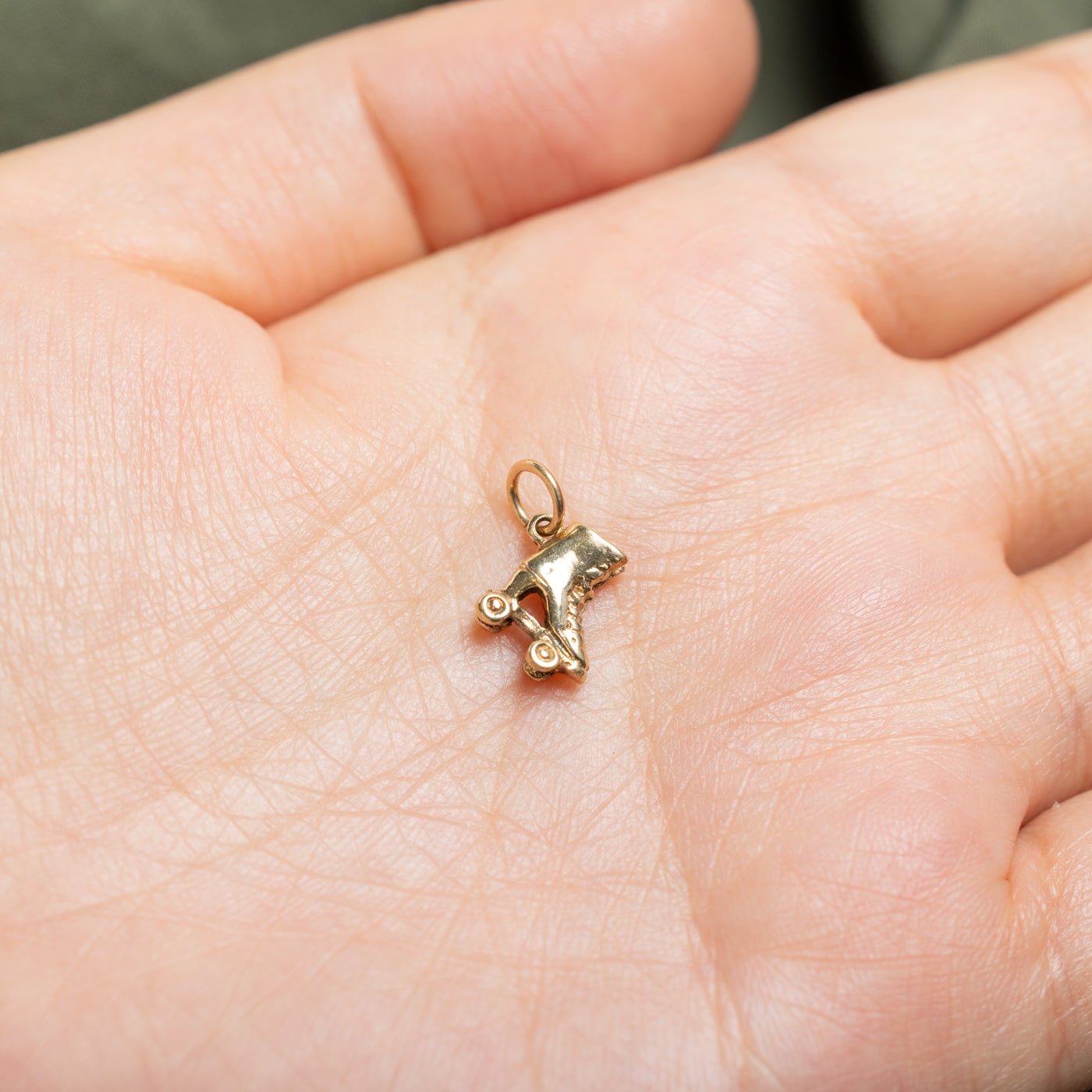 10k Yellow Gold Roller Skate Charm