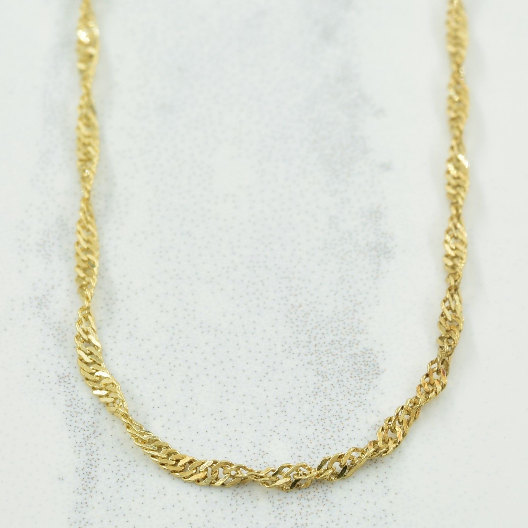 10k Yellow Gold Singapore Chain (1.80 mm)