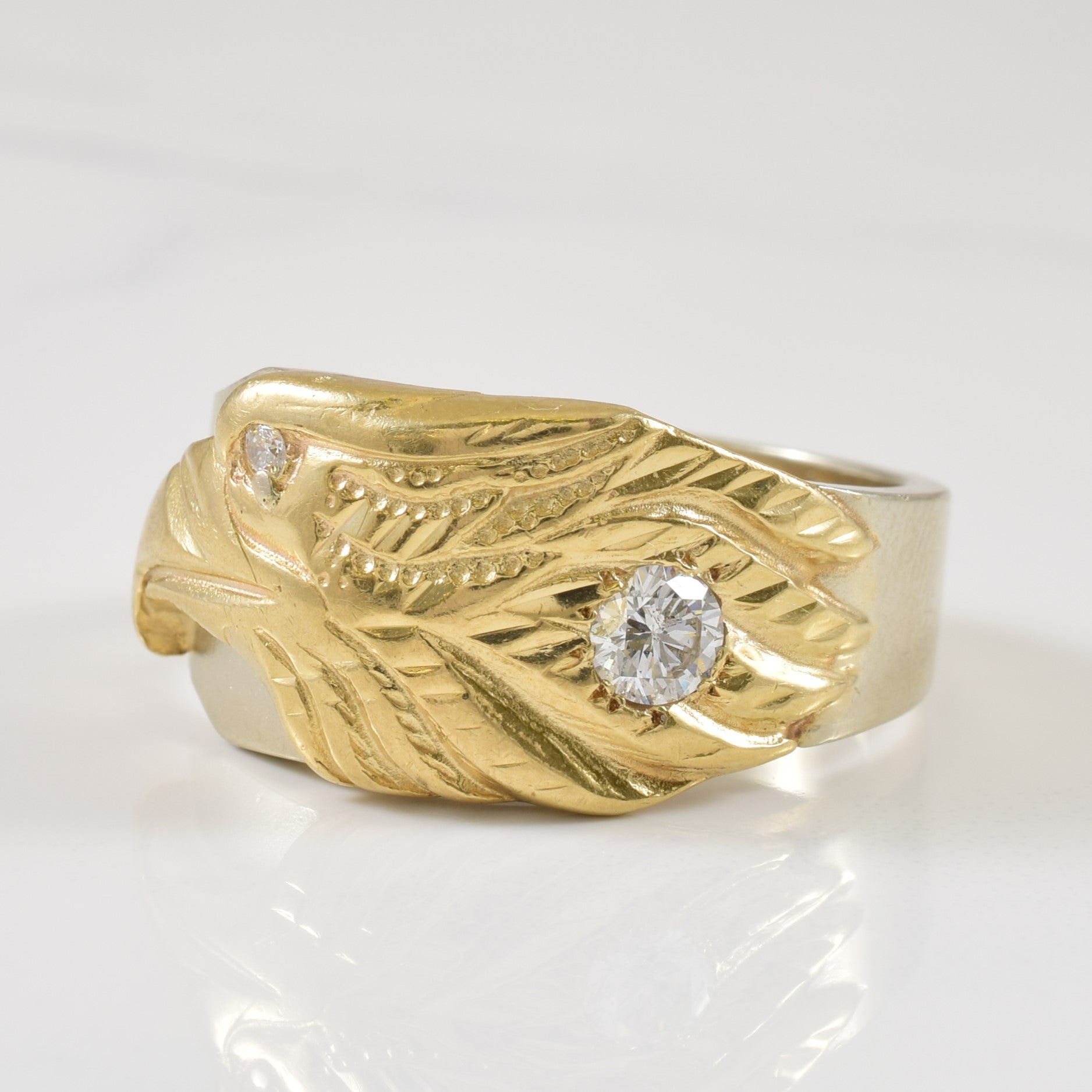 Dual Diamond Falcon Ring | 0.26ctw | SZ 10 |