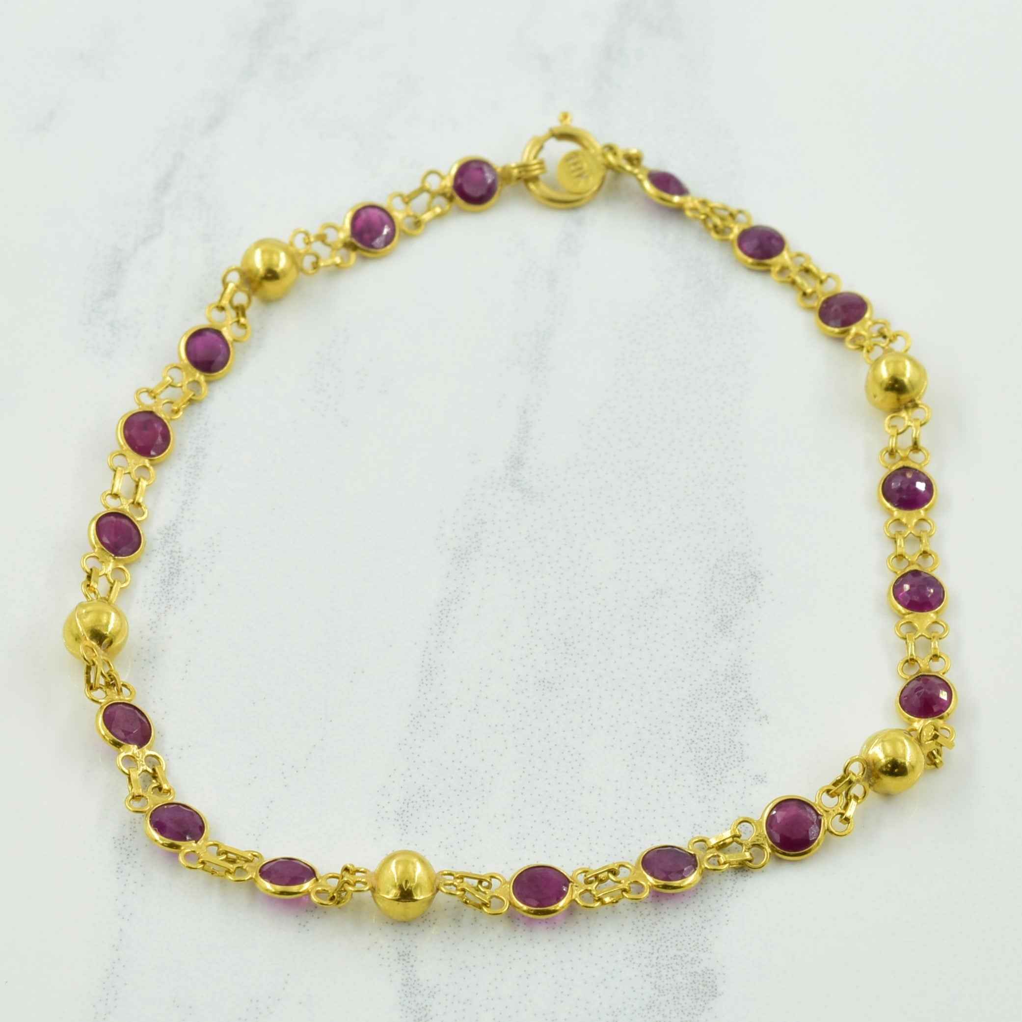 Ruby Bracelet | 2.89ctw | 7.25" |